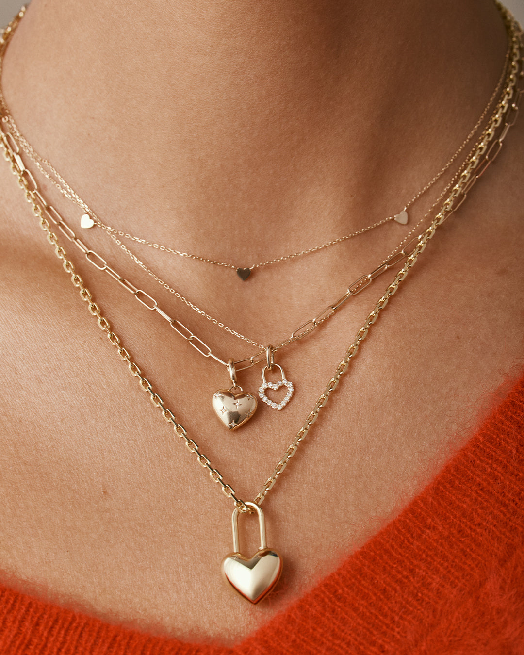 Heart Padlock Charm Necklace - Romantic Love Lock Pendant for Couples - Perfect for Anniversaries, Valentine's Day & Wedding Gifts