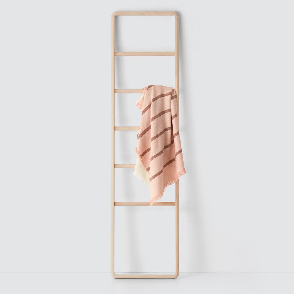 Premium Japanese Hinoki Wood Ladder - Natural, Durable & Lightweight for Home Decor, Shelf Display, and Plant Climbing Support