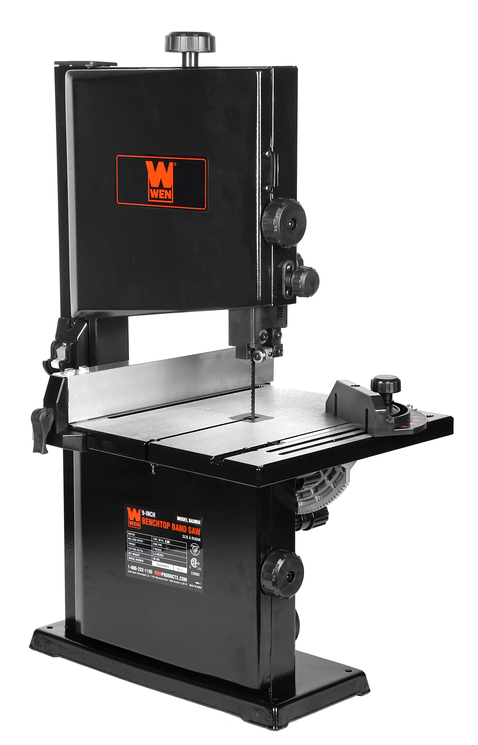 WEN Oscillating Spindle Sander & 9-Inch Band Saw Combo Kit | Woodworking Power Tools for Sanding & Cutting | Perfect for DIY Projects, Furniture Making & Craft Workshops