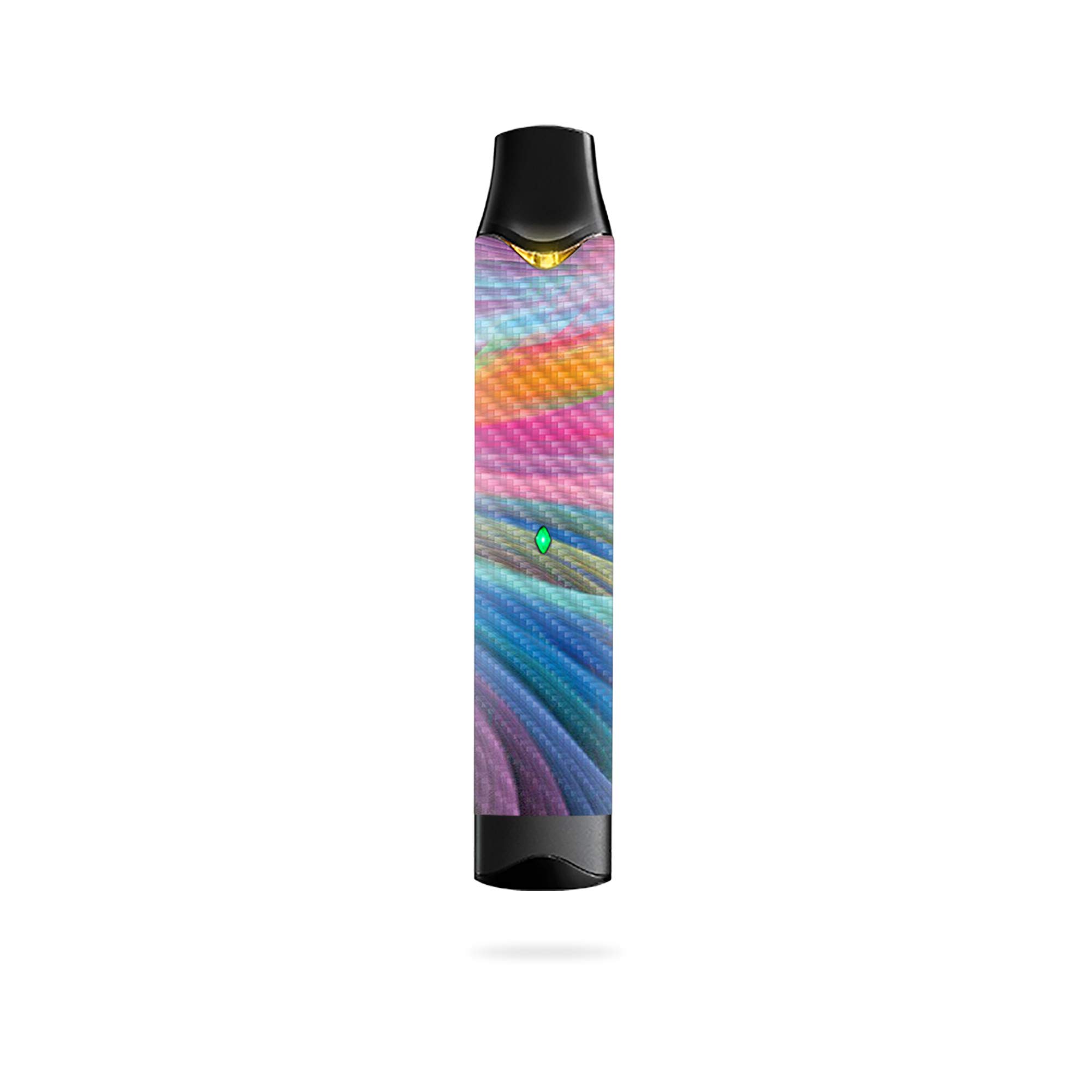 Premium Carbon Fiber Skin for Vuse Alto - Rainbow Waves Design | Protective & Durable Textured Cover | Easy to Apply & Remove | Made in USA | Perfect for Personalizing Your Vape Device at Home, Work or Travel