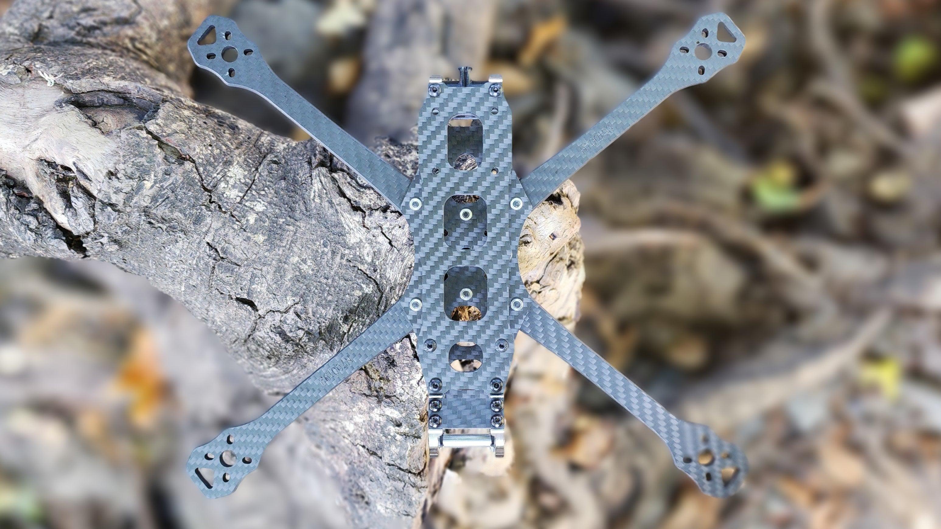 Armattan Nutria Frame Kit - 5 Inch & 7 Inch Drone Frames for FPV Racing and Freestyle Flying | Lightweight Carbon Fiber Quadcopter Frame | DIY Drone Building Kit for Beginners and Professionals