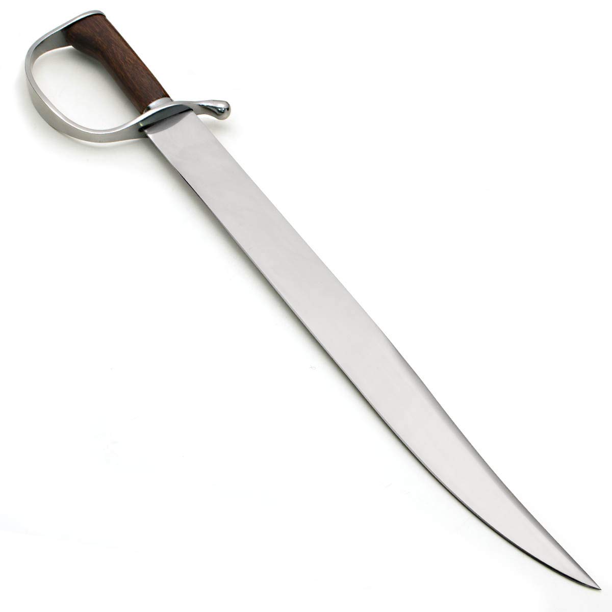 Hand Forged Steel Bowie Knife with Leather Scabbard - Historical Tactical Hunting Military D-Guard Knife | Outdoor Survival, Camping, Bushcraft & Collection Use