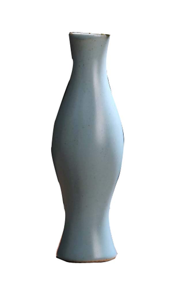 Handmade Ceramic Vase with Unique Geometric Patterns - Modern Home Decor for Living Room, Bedroom & Office - Perfect Gift for Housewarming & Wedding