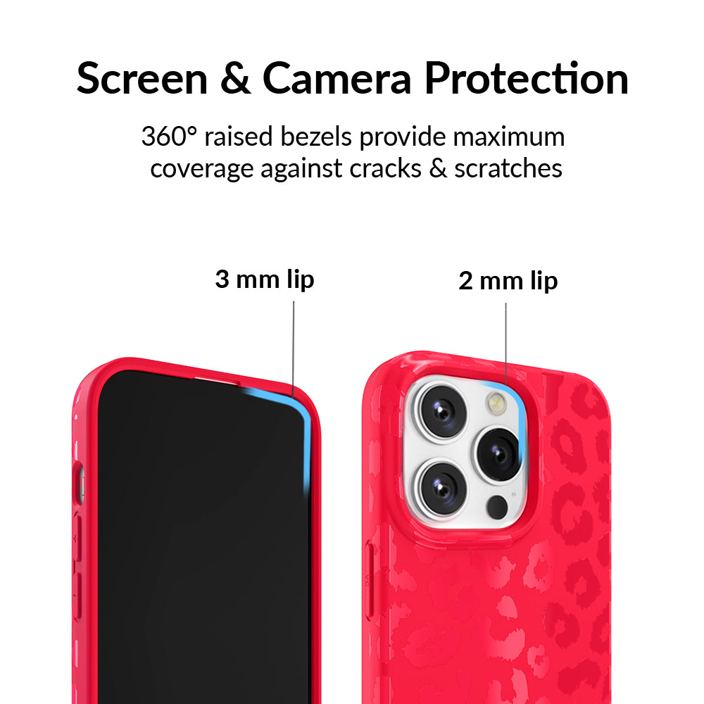 Red Hot Leopard Print iPhone Case - Stylish Protective Cover for iPhone 12/13/14/15 Pro Max | Perfect for Fashion Lovers & Wild Style Enthusiasts