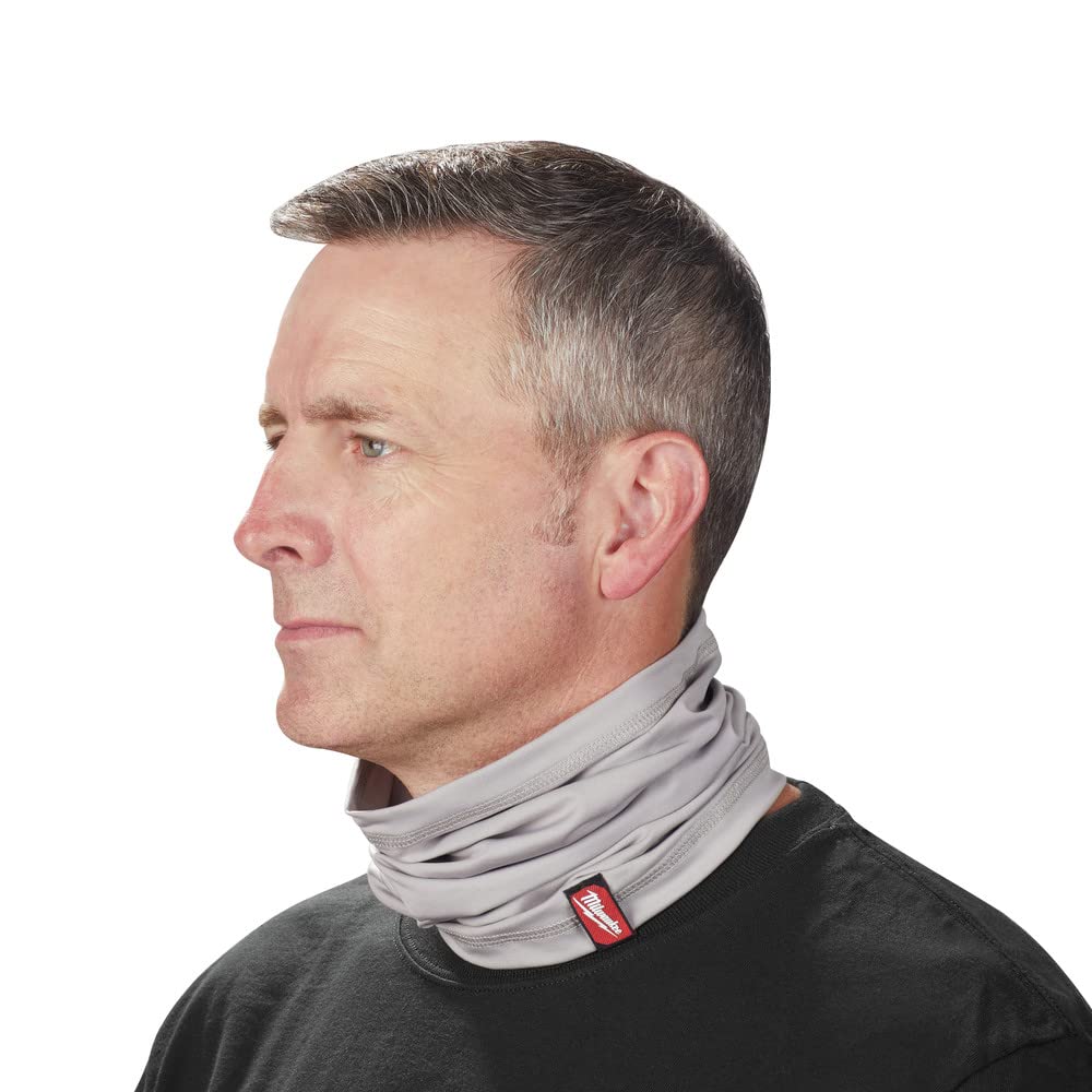 Milwaukee 423G Multi-Function Neck Gaiter - Gray Balaclava, Face Mask & Headband for Outdoor Sports, Hiking & Winter Activities