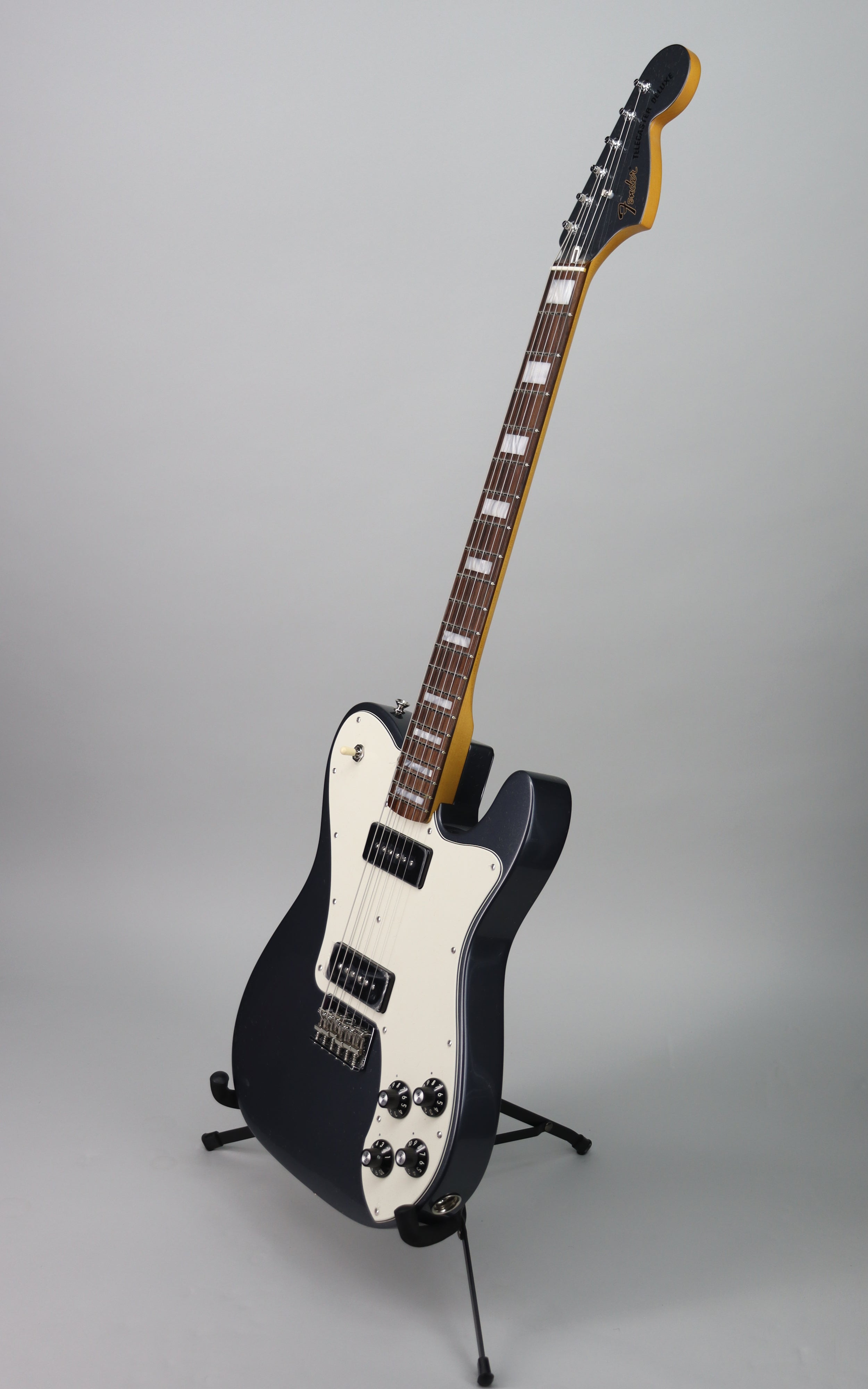 Fender Chris Shiflett Cleaver Telecaster Deluxe Electric Guitar - Charcoal Frost Metallic Finish | Perfect for Rock, Blues & Stage Performances