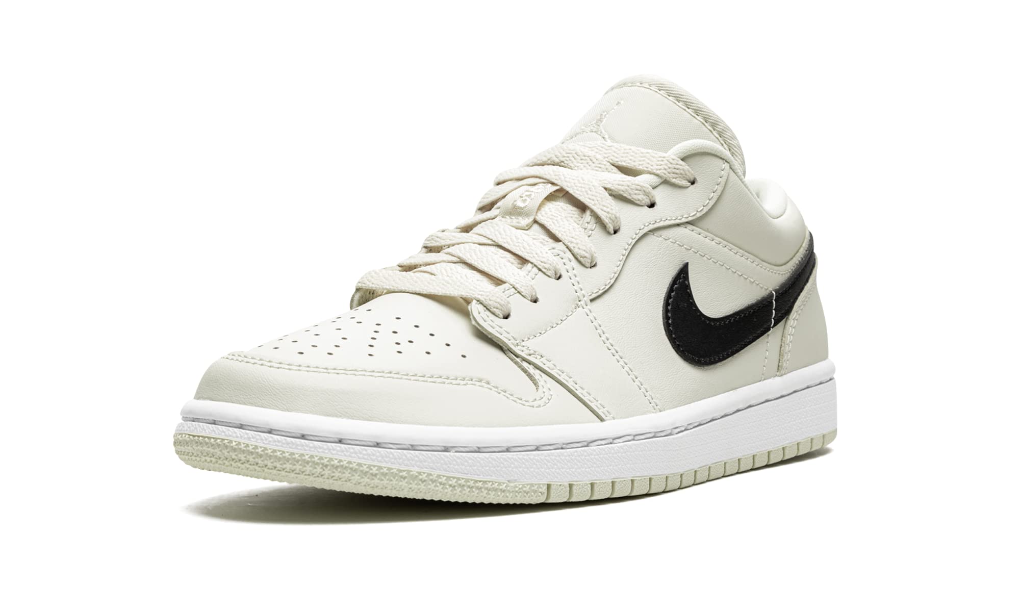 Nike Jordan WMNS Air Jordan 1 Low DC0774 121 Coconut Milk/Black-White Women's Sneakers Size 9.5W - Comfortable Casual Shoes for Women, Perfect for Daily Wear, Gym & Street Style