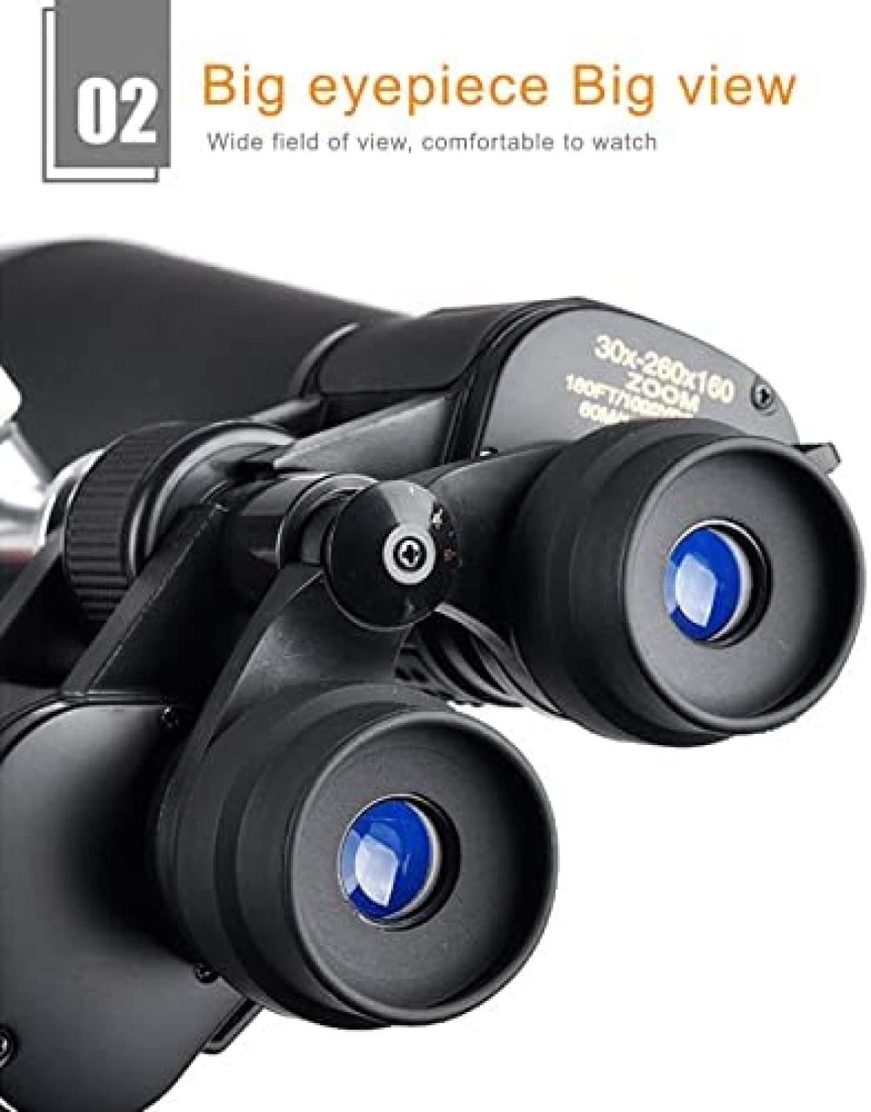 30-260x160 High Power Binoculars with 86mm Large Aperture Lens - Professional Long Range Binoculars for Bird Watching, Hunting & Stargazing - Includes Neck Strap & Carrying Backpack