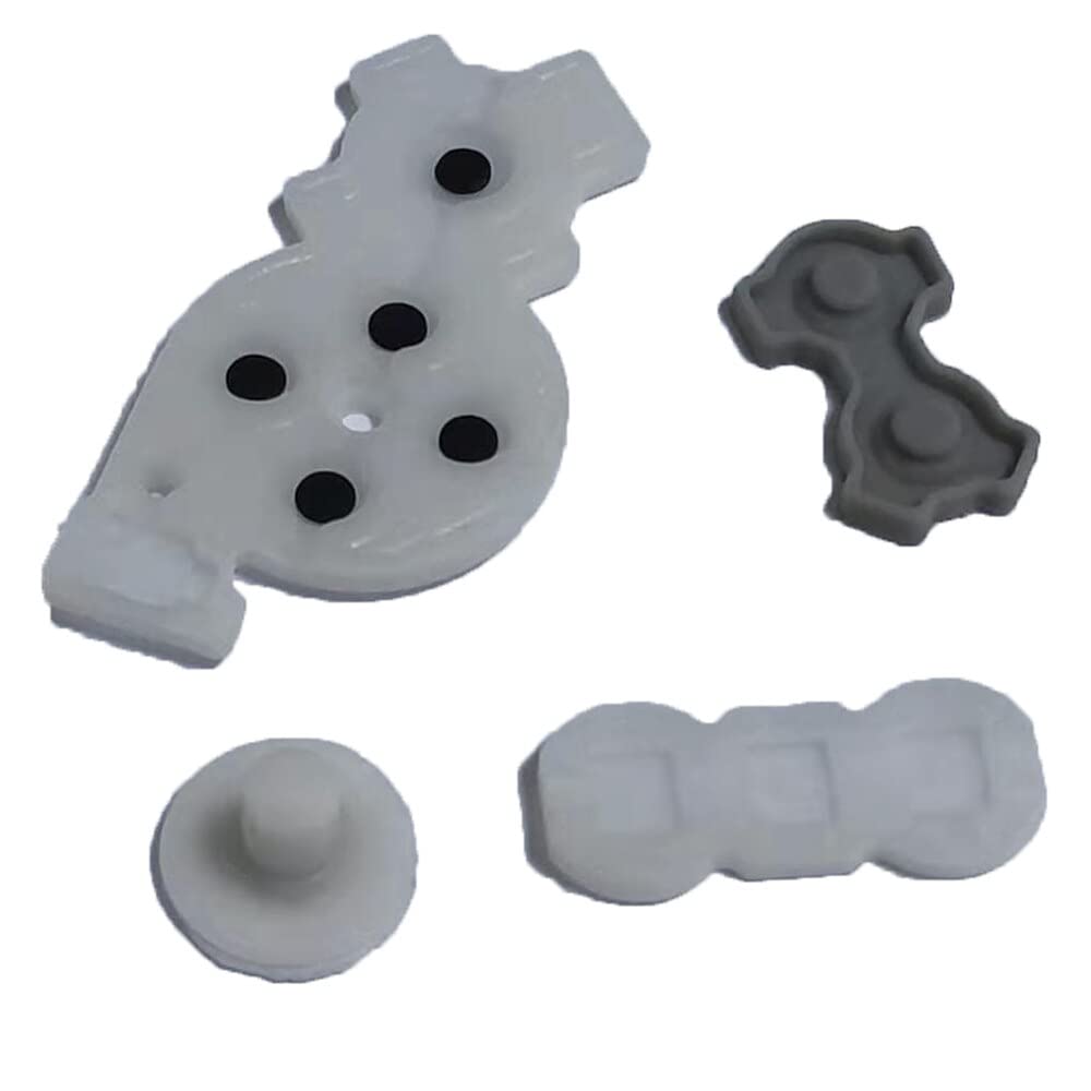 VANJUNN Wii Controller Button Replacement Conductive Rubber Pads - Compatible with Wii Game Controller (Gray) - Fix Unresponsive Buttons for Smoother Gaming Experience