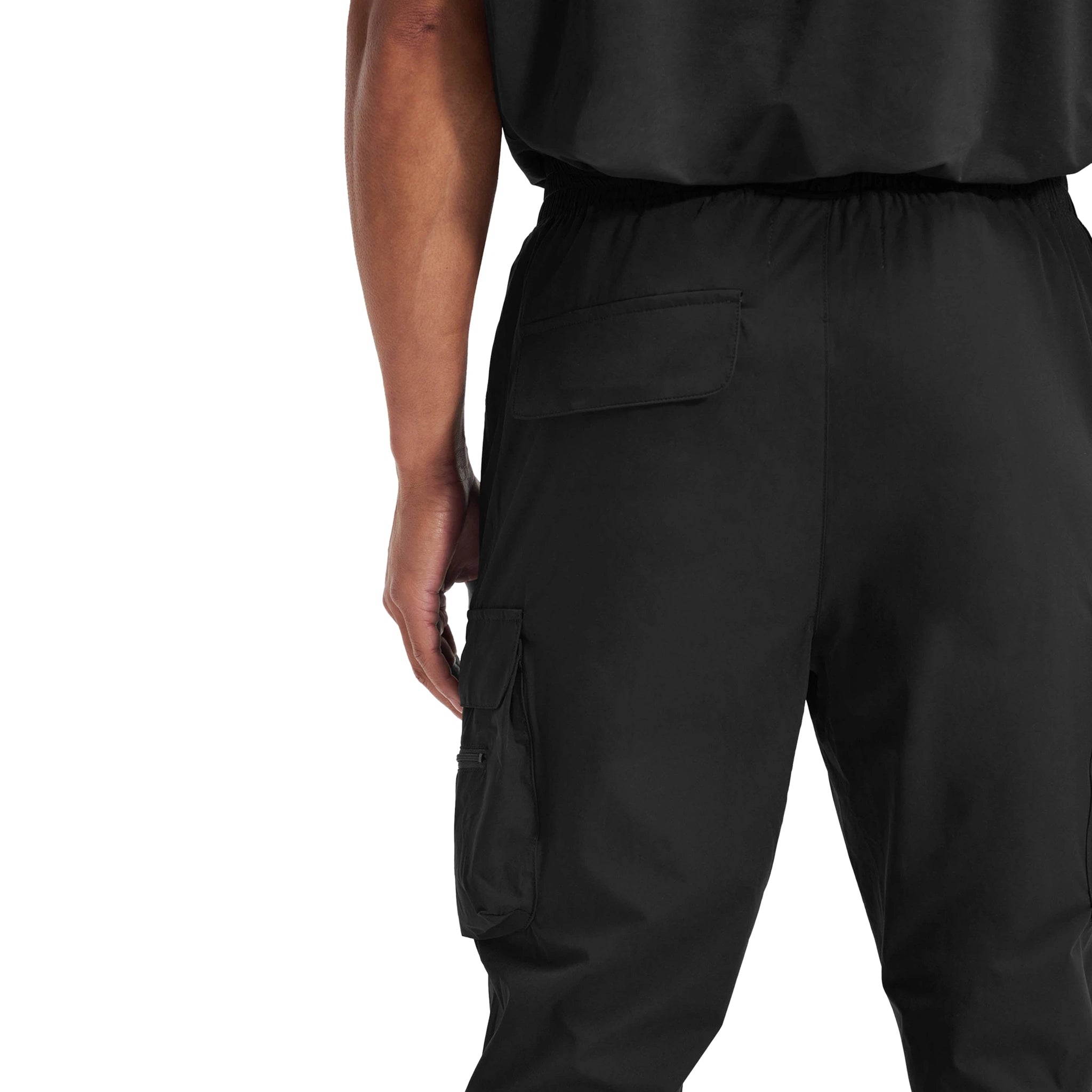 Represent 247 Black Cargo Pants for Men - Stylish Military Tactical Pants with Multiple Pockets - Perfect for Outdoor, Work, and Casual Wear