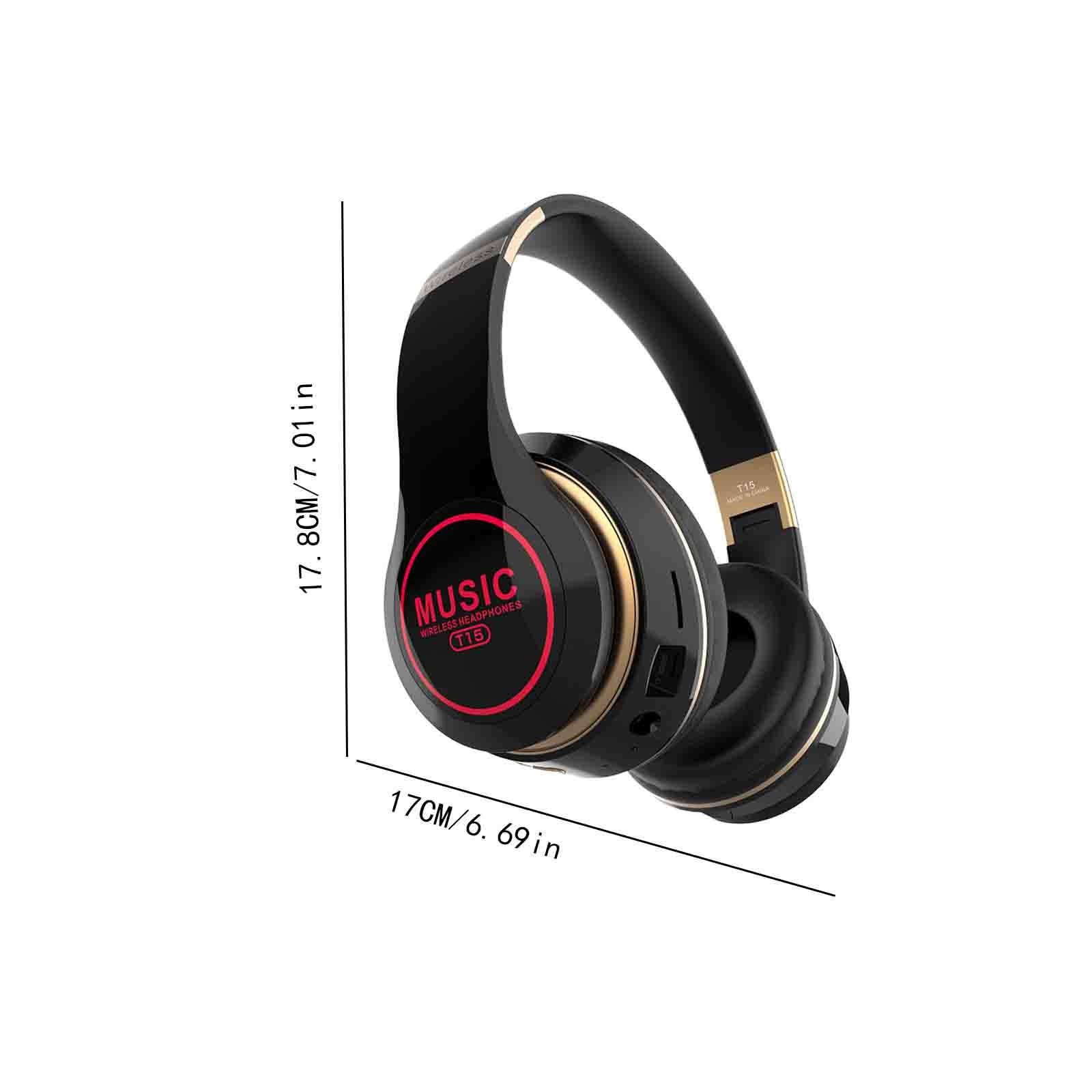 Wireless Bluetooth Headphones with Active Noise Cancelling - Over Ear Bass Stereo Sound Headphones for Music Playback | Perfect for Travel, Workouts, and Office Use