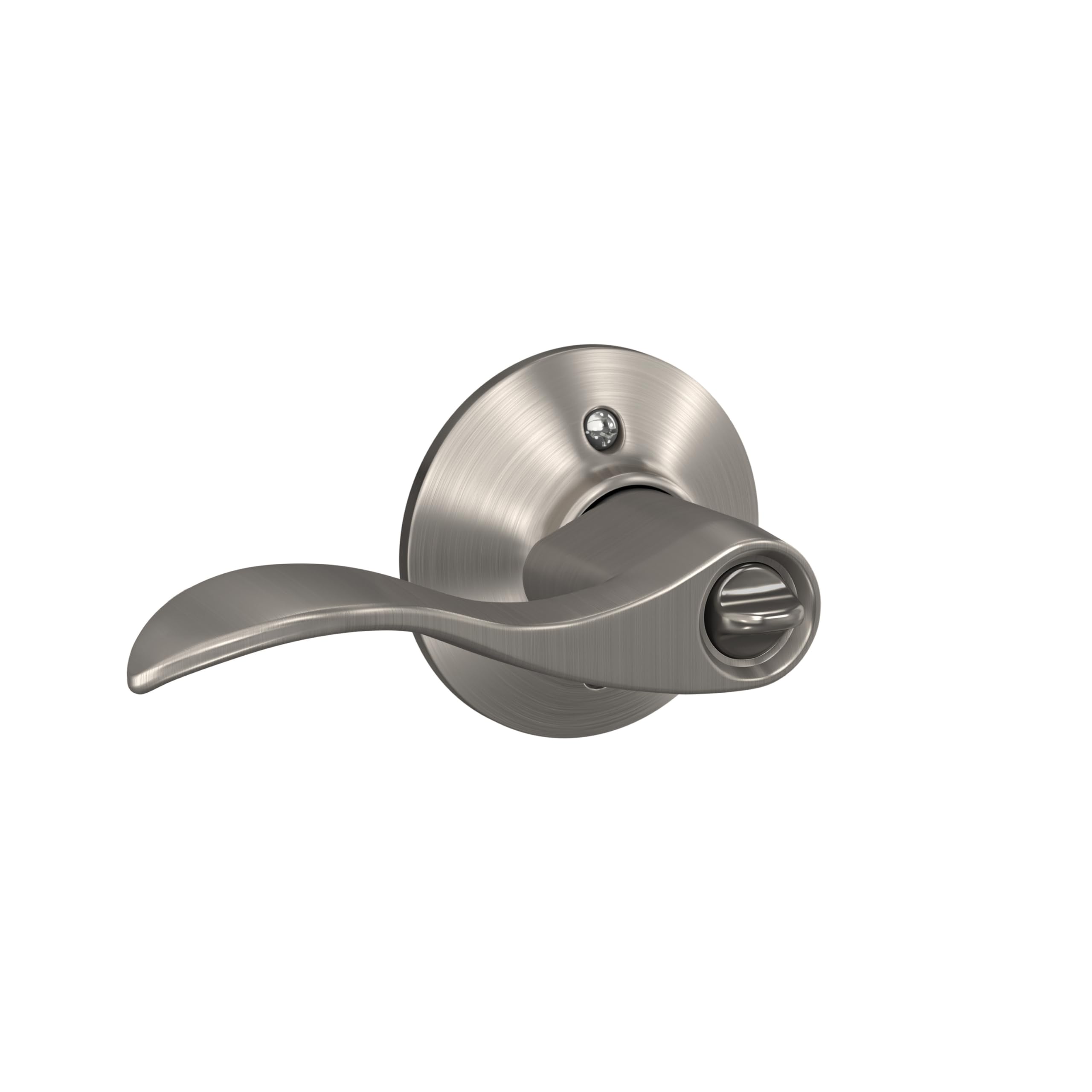 Schlage F51A ACC 619 Keyed Entry Door Lever Lock - Satin Nickel Finish | Secure & Stylish for Homes, Offices & Apartments