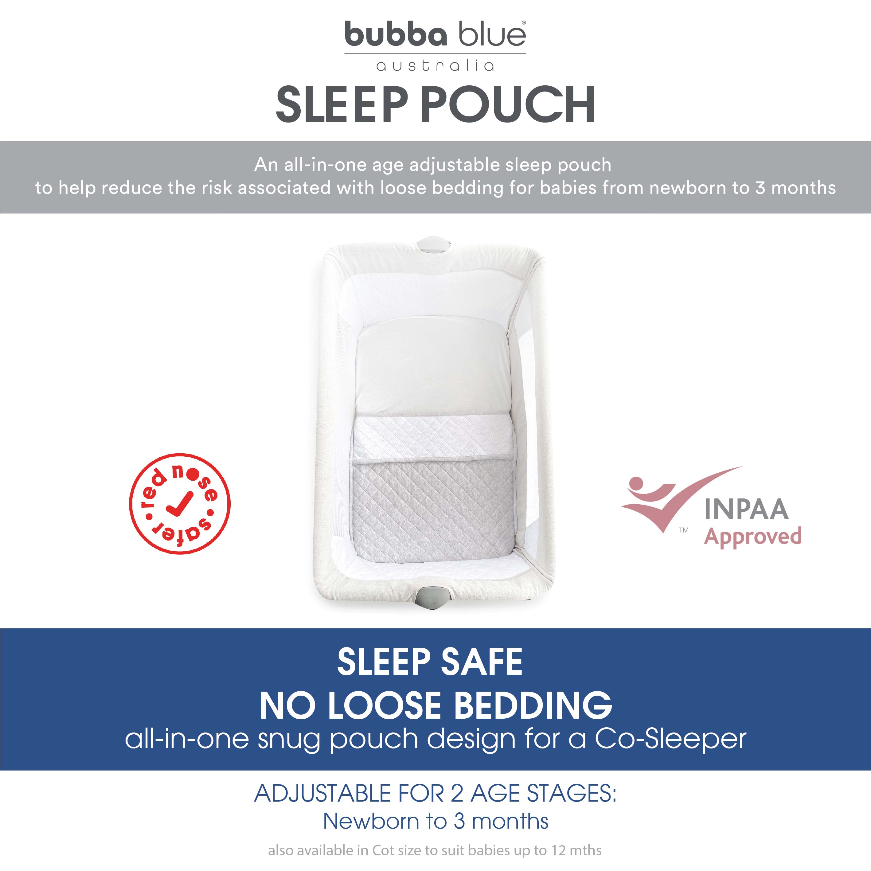 1.0 TOG Baby Sleep Sack - Breathable Co Sleeper & Bedside Bassinet for Newborns - Perfect for Safe Co-Sleeping and Nursery Use