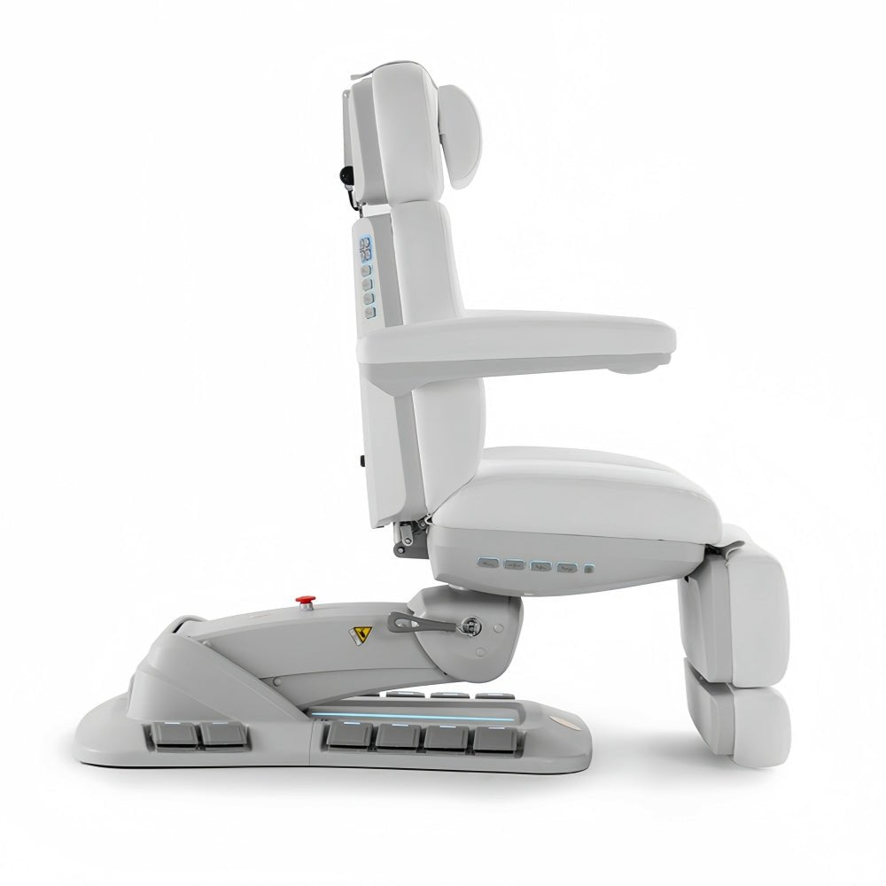 SilverFox 2246EBN Electric 4-Motor Professional Esthetician Facial Bed with Memory Function - Adjustable Beauty Exam Chair for Spa & Salon (Includes Hand Remote, Paper Holder & Foot Cover Package) - Perfect for Facials, Massage & Skin Treatments