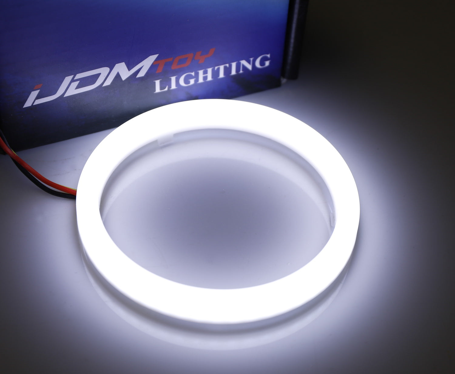 Bright White LED Halo Rings for 2015-2017 Pre-LCI Ford Mustang Headlights - DRL Angel Eyes for Enhanced Visibility & Style