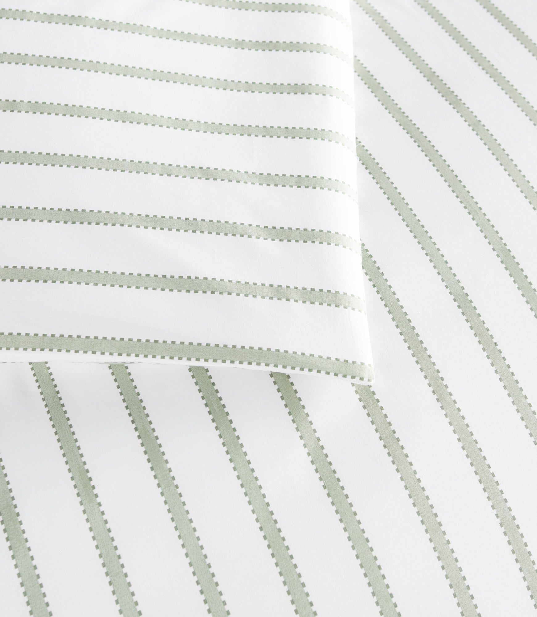 Premium Ribbon Stripe Percale Duvet Cover Set - Soft 100% Cotton Bedding for Queen/King Size - Breathable & Wrinkle-Resistant - Perfect for Modern Bedrooms & Guest Rooms