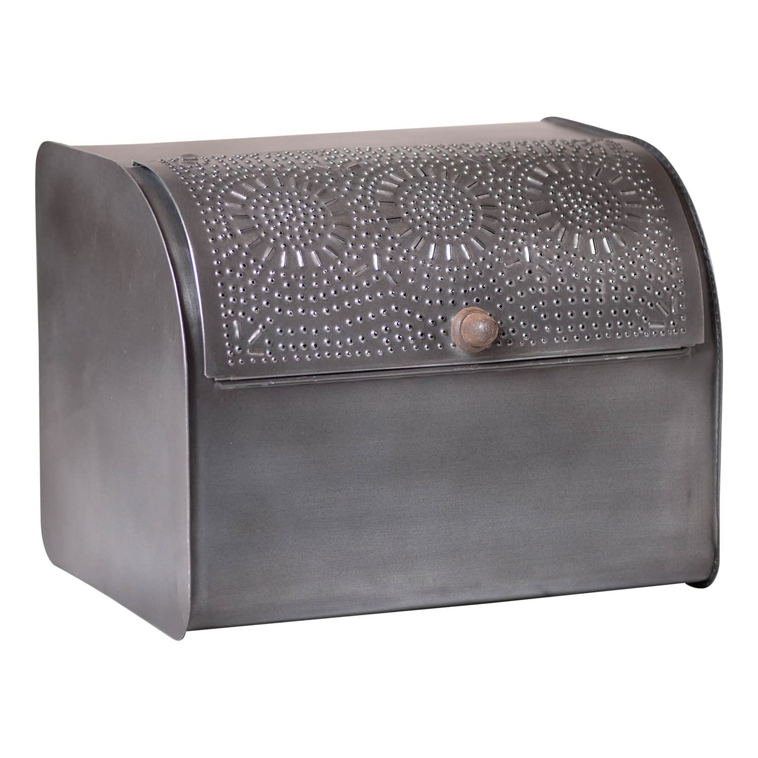Vintage Antique Tin Bread Box - Rustic Country Style Tinware for Kitchen Storage | Perfect for Farmhouse, Cottage & Rustic Home Decor