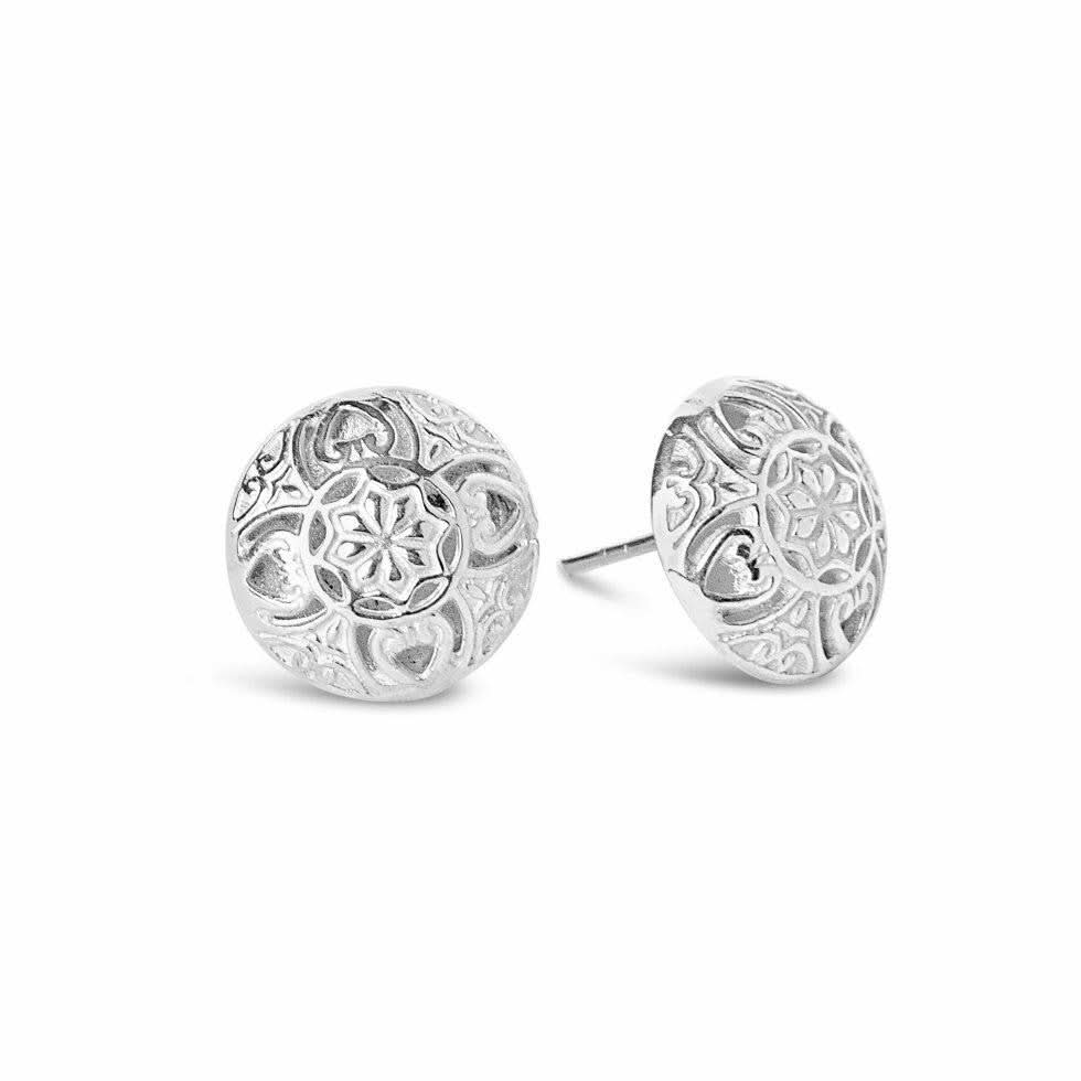 Memory Keeper Earrings | 14K White Gold Jewelry for Women | Perfect Gift for Anniversary, Birthday & Special Occasions