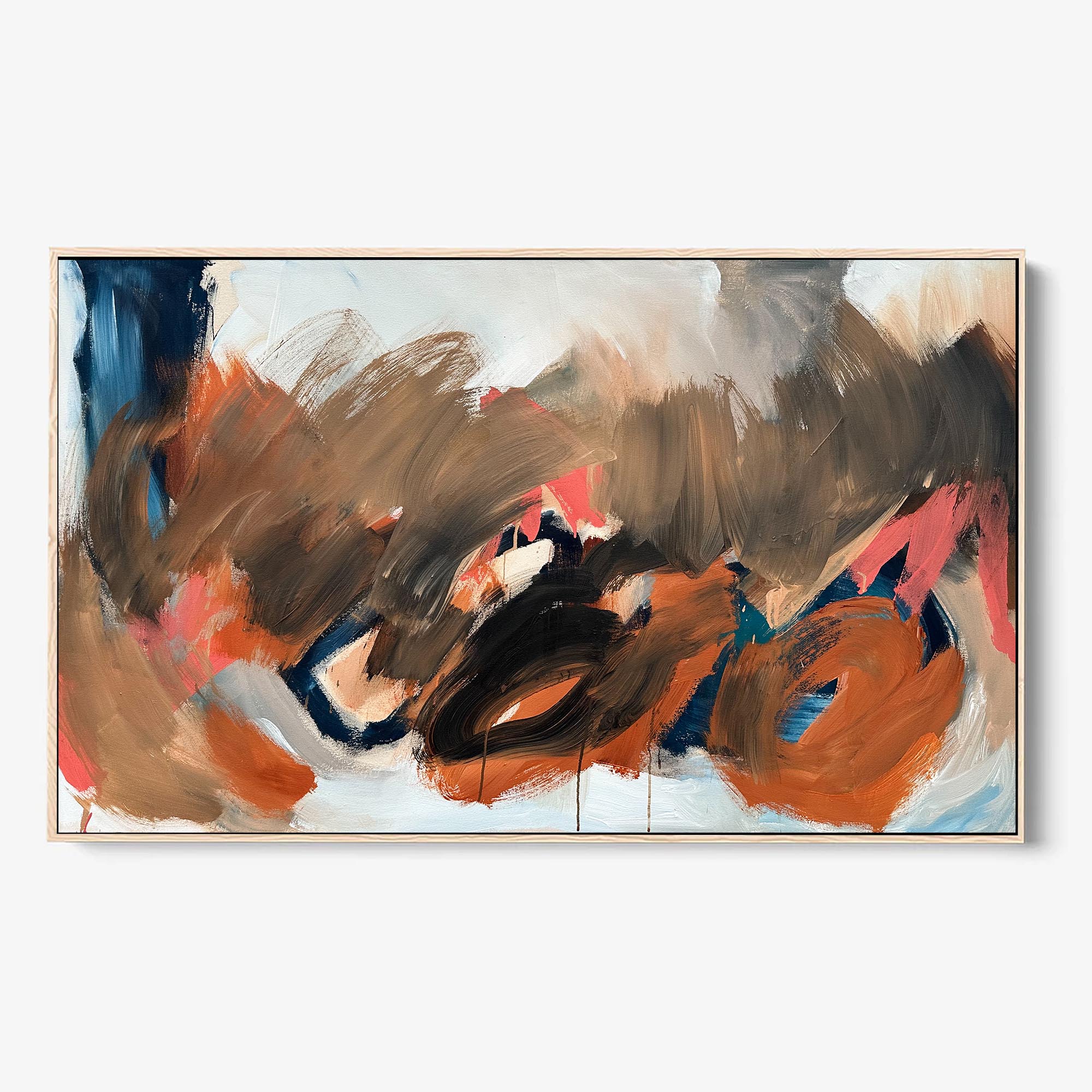Original 'The Persistence of Memory' Painting 150x100cm - Surreal Wall Art for Living Room, Office & Gallery Decor