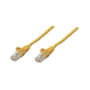 25 Ft Yellow Cat5E Snagless Patch Cable - High-Speed Ethernet Cable for Home Office, Gaming, and Networking - Durable & Flexible for Routers, Modems, PCs, and Smart TVs