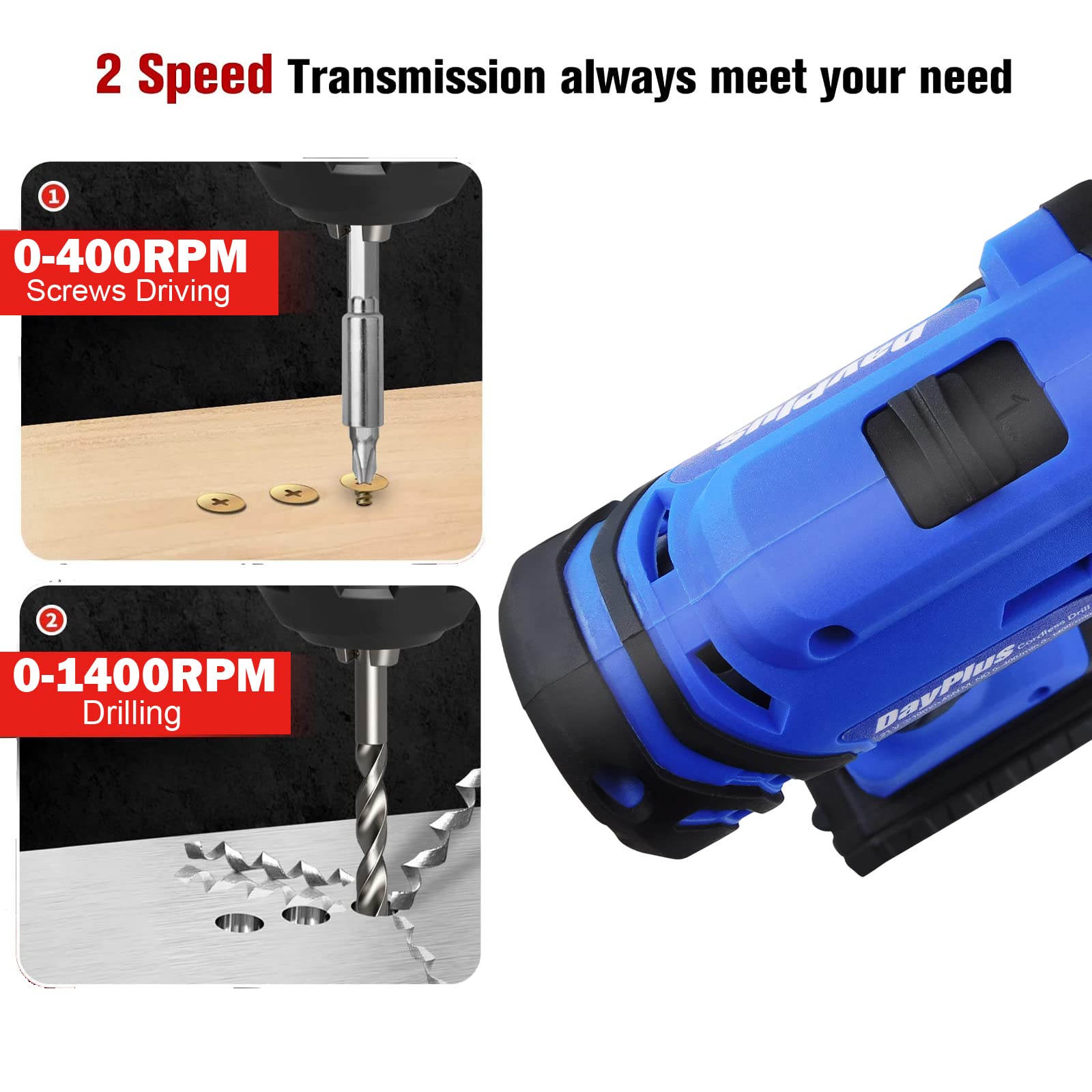 21V Brushless Cordless Drill/Driver Kit with 1.5AH Li-ion Battery & Fast Charger - 3/8
