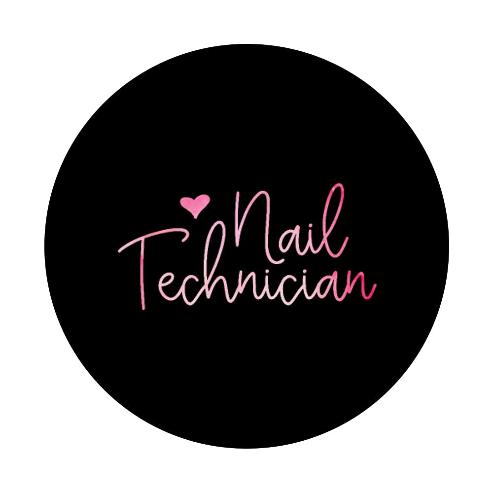 Cute Nail Technician PopSockets Swappable PopGrip - Perfect Gift for Nail Artists & Beauty Lovers - Use on Phone, Tablet, or Laptop for Secure Grip