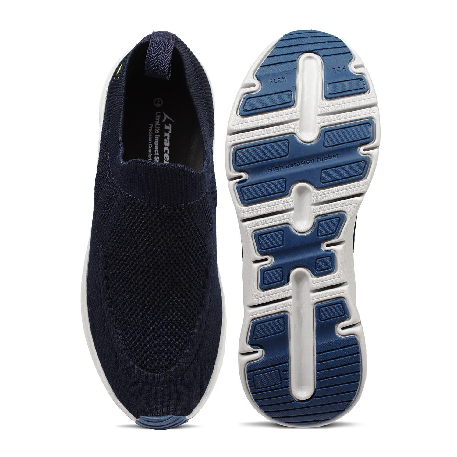 TRACER Men's Walking Shoes - Lightweight & Breathable Knit Upper with EVA Cushion & Rubber Sole - Comfortable Running, Gym & Casual Shoes for Men (UK 6-11) - Perfect for Daily Wear, Jogging & Workouts