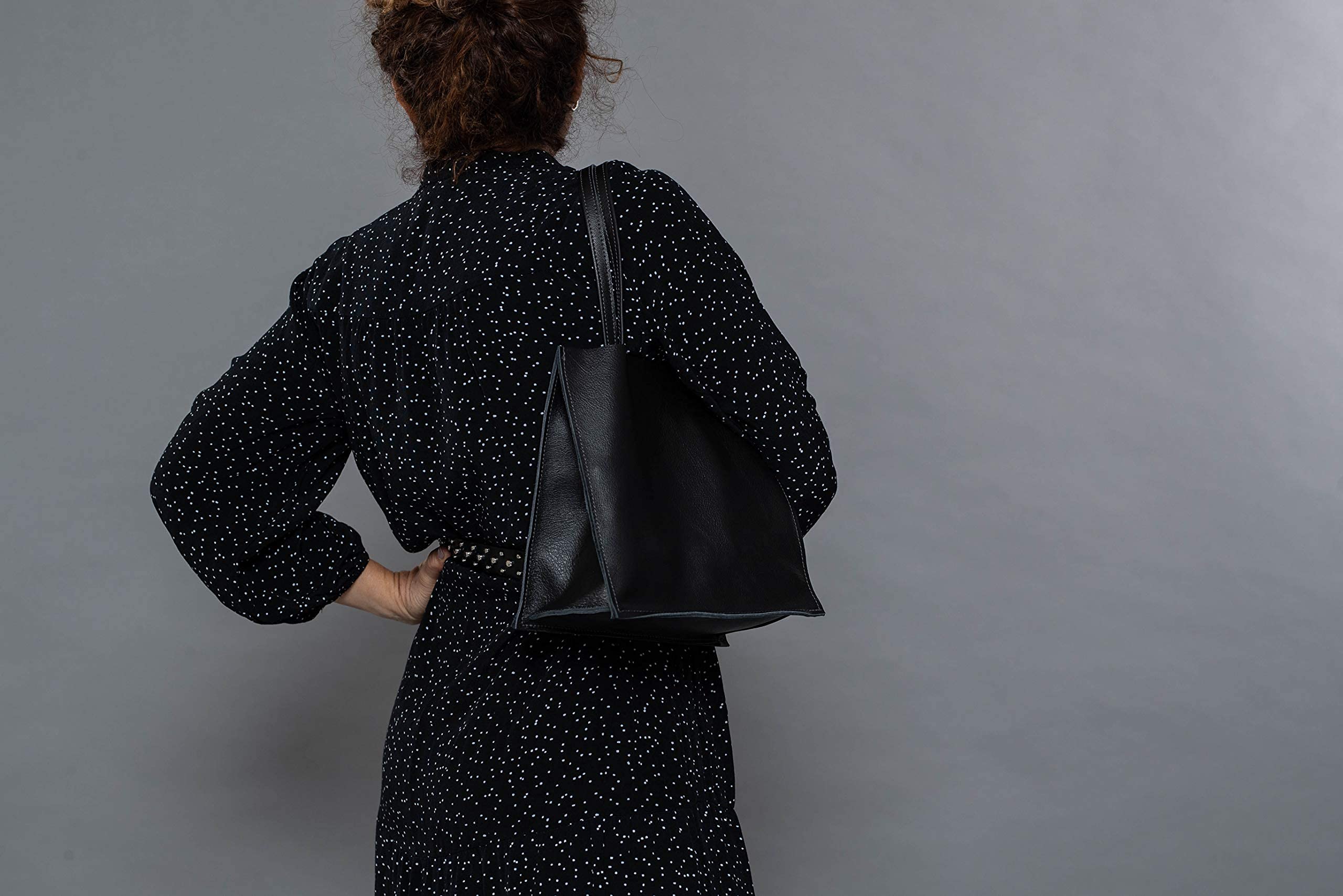 Small Leather Women's Black Evening Clutch with Detachable Purse - Handcrafted Designer Handbag for Parties, Weddings & Special Occasions | Perfect for Date Nights, Galas & Formal Events