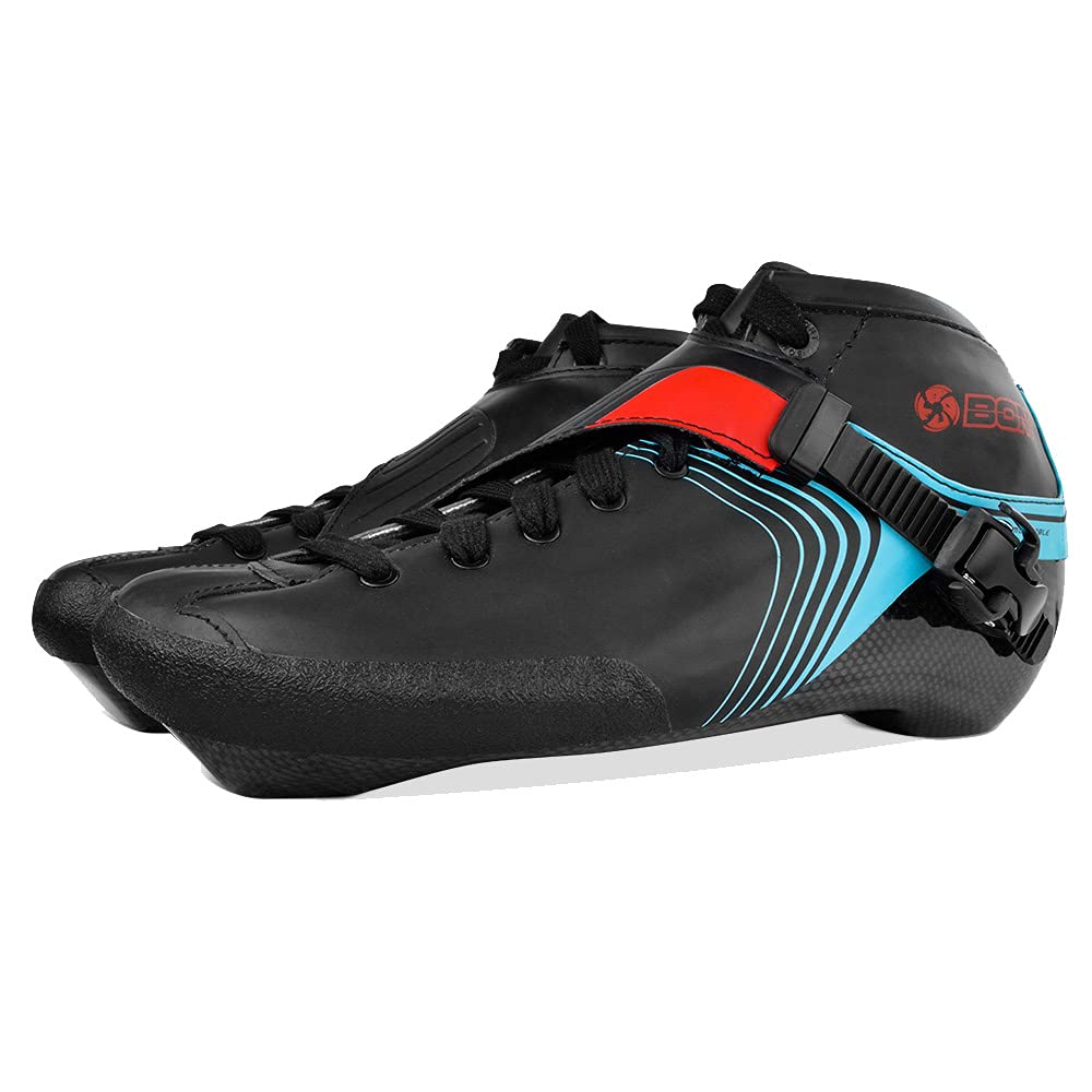 Bont GT4 Inline Speed Skating Racing Skates with 6061 Frame, Elemental Wheels & ABEC5 Bearings - Professional Competition & Training Skates for Indoor/Outdoor Track Racing