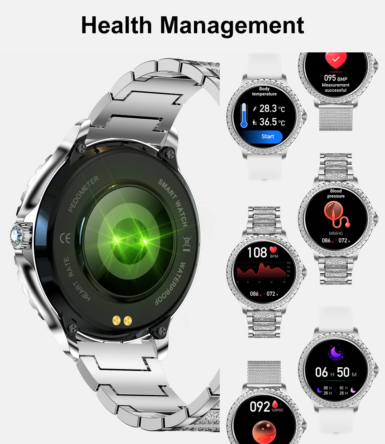 Women's Smart Watch with Bluetooth Phone Calls for Android & iOS - 1.32