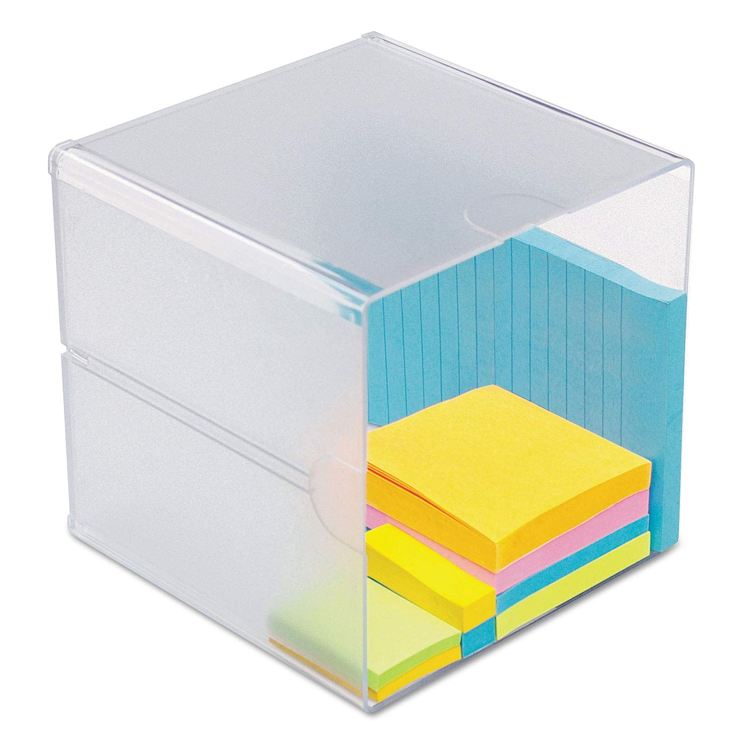 Clear Plastic Cube Organizer - Stackable Storage Bins for Home, Office & Closet Organization | Perfect for Shelves, Drawers & Underbed Storage