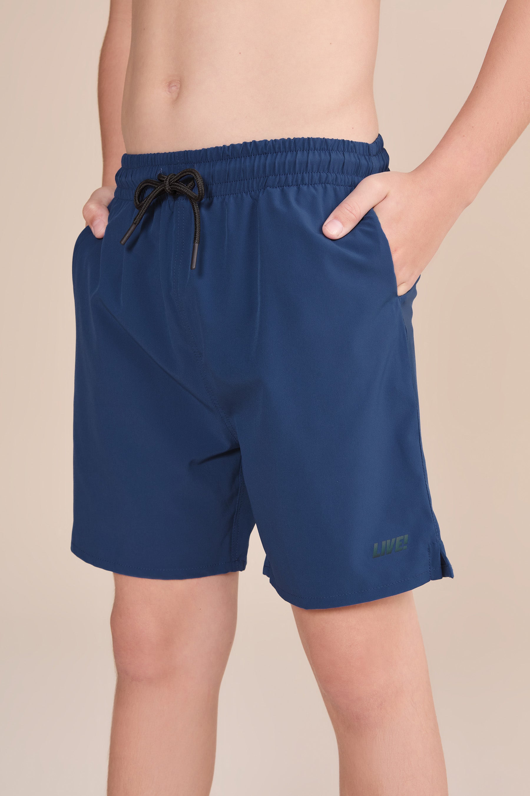 Dryside Kids' Quick-Dry Long Shorts - Comfortable & Breathable for Outdoor Play, Sports, and Summer Activities