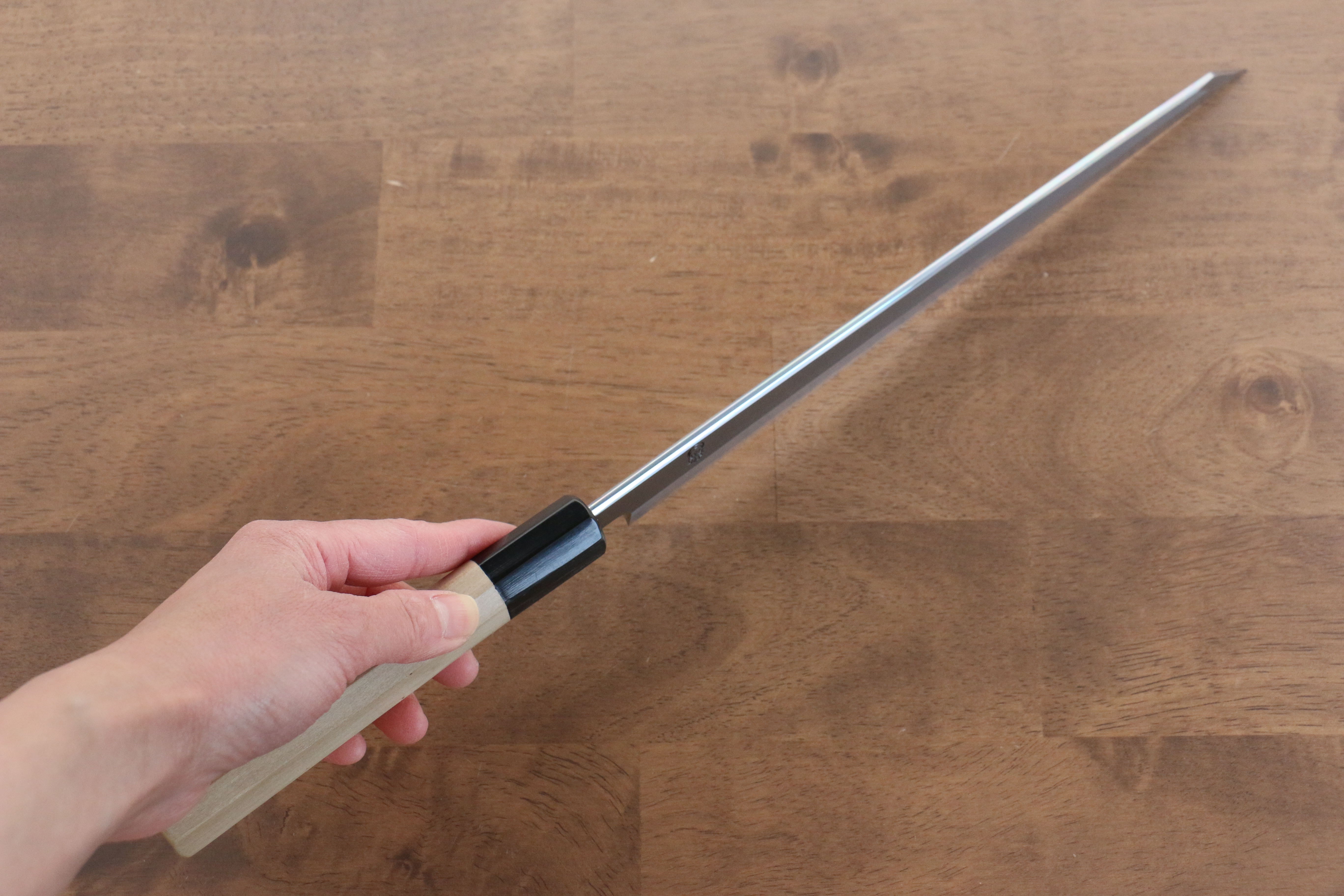 Premium Kikuzuki White Steel No.2 Kiritsuke Yanagiba Knife 270mm - Japanese Chef Knife with Magnolia Wood Handle - Perfect for Sushi, Sashimi & Precision Cutting
