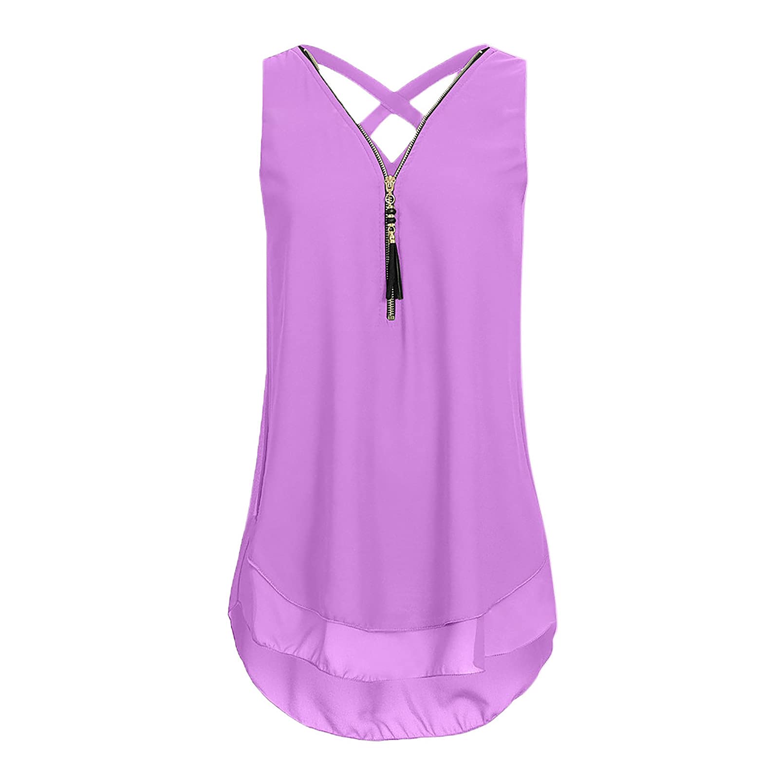 DZHXSQX Women's Casual T-Shirts Plus Size Petal Sleeve Round Neck V Neckline Cotton Linen Summer Tunic Top - Comfortable & Stylish for Everyday Wear, Work, and Outings