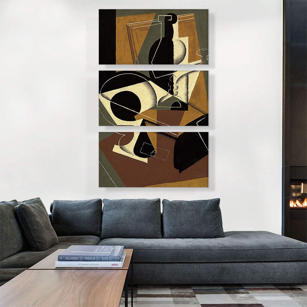 Juan Gris 1917 Framed Canvas Art Print Set - 60