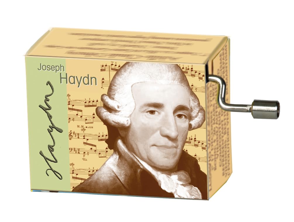 Haydn Serenade Musical Jewelry Box - Handcrafted Wooden Music Box with 18-Note Movement, Perfect Gift for Anniversary, Birthday & Wedding (Use for Jewelry Storage, Home Decor, or Romantic Surprise)