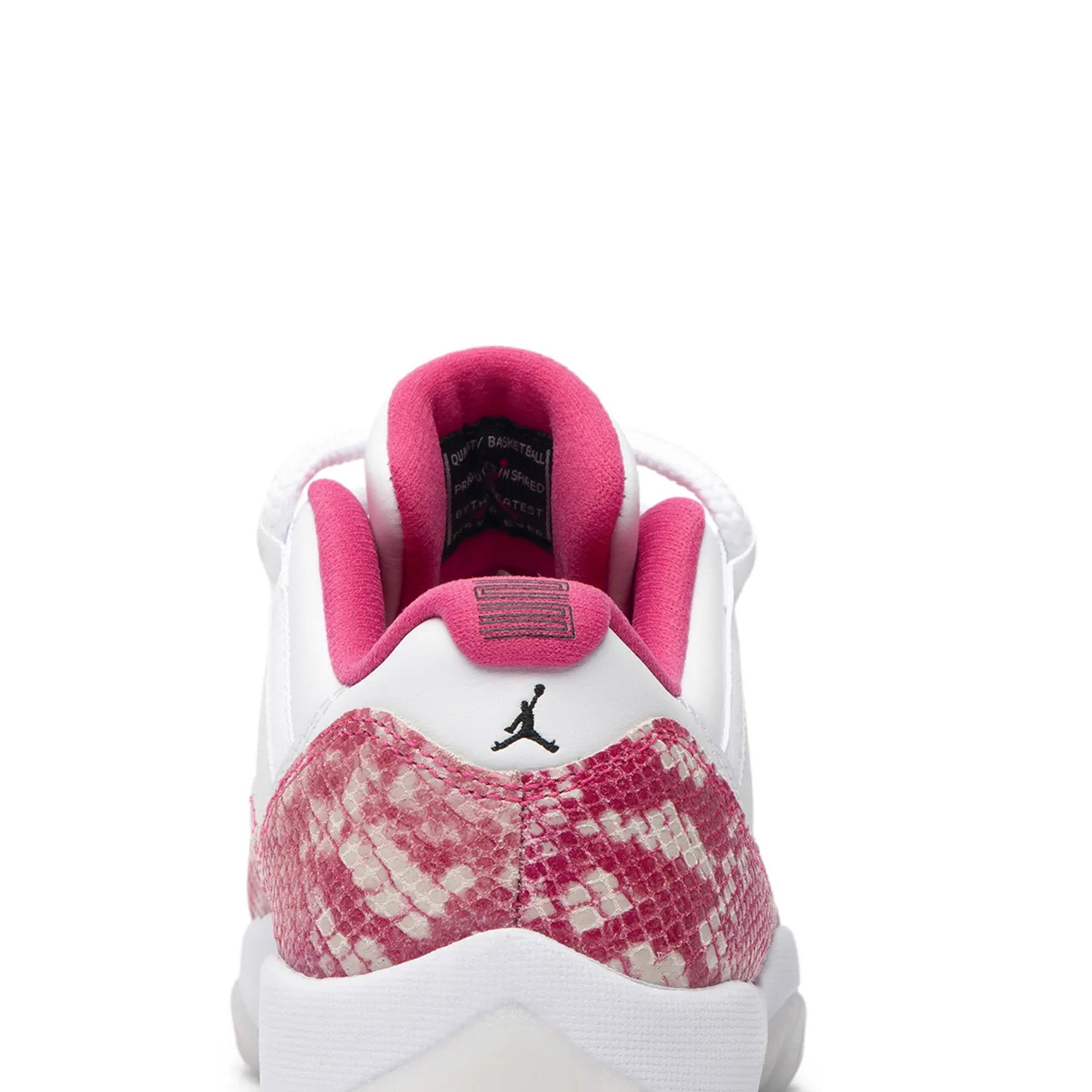 Air Jordan 11 Low Women's Pink Snakeskin Basketball Shoes - Stylish Sneakers for Casual Wear, Gym & Street Fashion