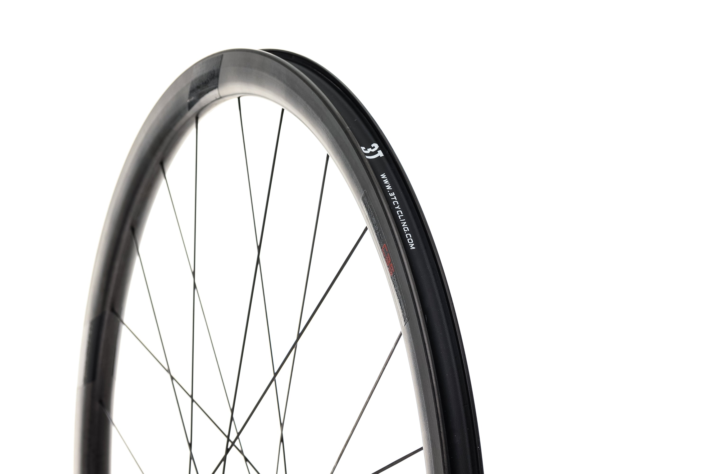 3T Discus C35 Team Carbon Clincher 700c Front Wheel - Lightweight Aero Road Bike Wheel for Racing & Training | Perfect for Triathlon, Time Trials & Road Cycling
