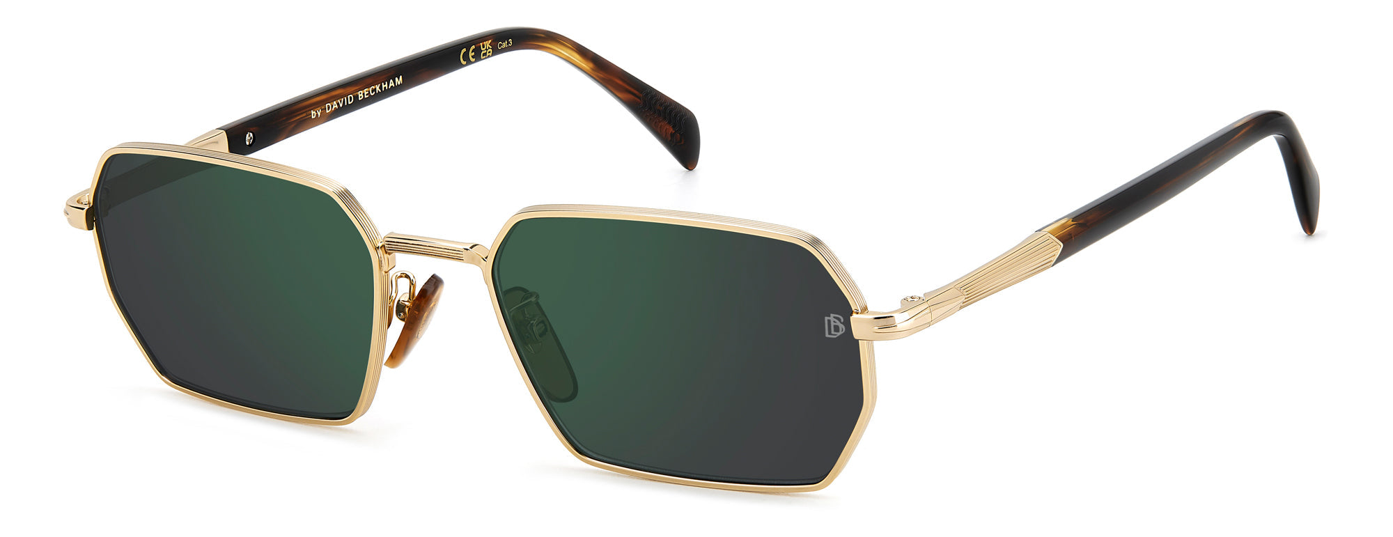 David Beckham DB1174/S Sunglasses - Polarized Aviator Style for Men & Women - Perfect for Driving, Outdoor Sports & Fashion Accessories