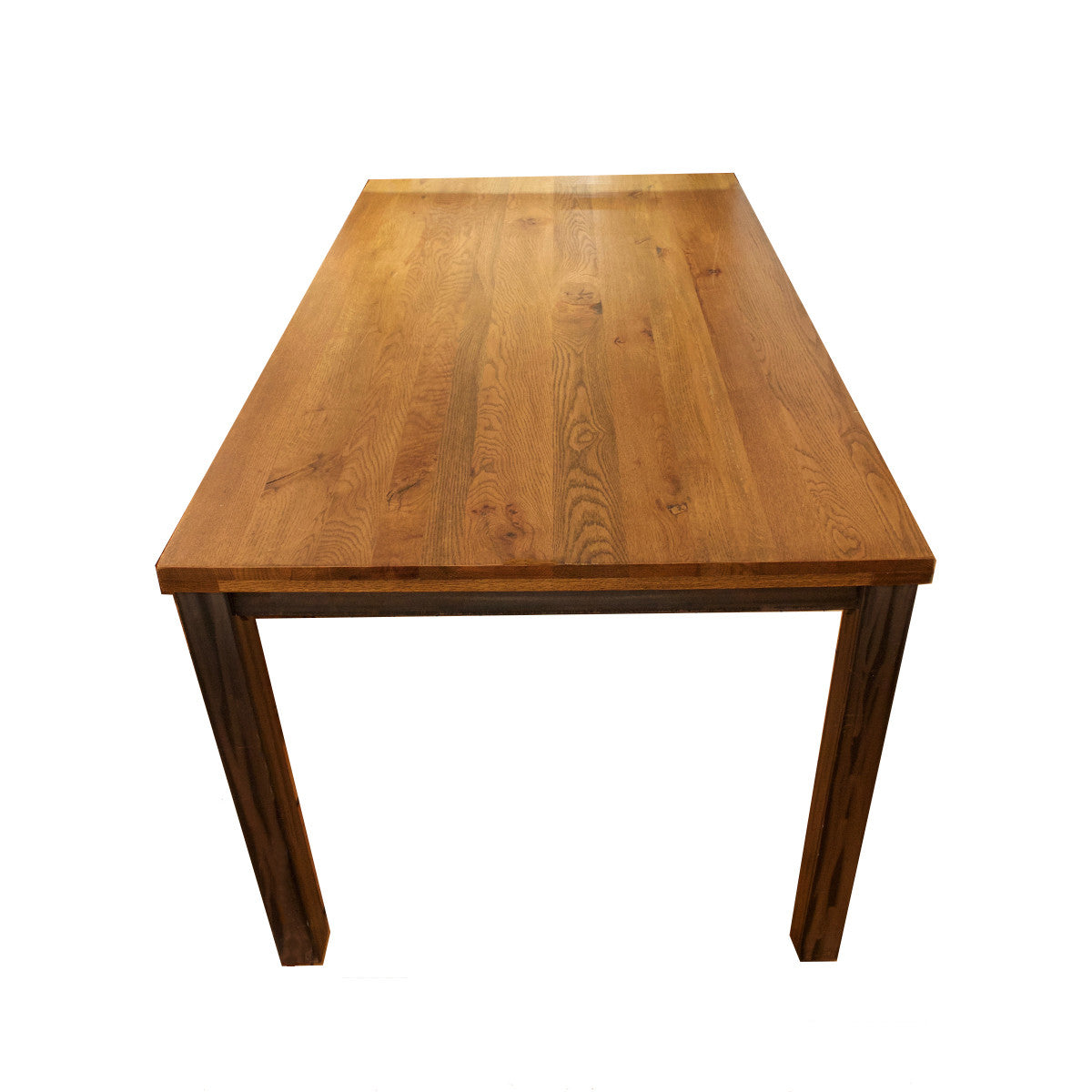 Stylish Parsons Oak Dining Table - Solid Wood Modern Kitchen Table for 6 - Perfect for Family Dinners & Entertaining Guests