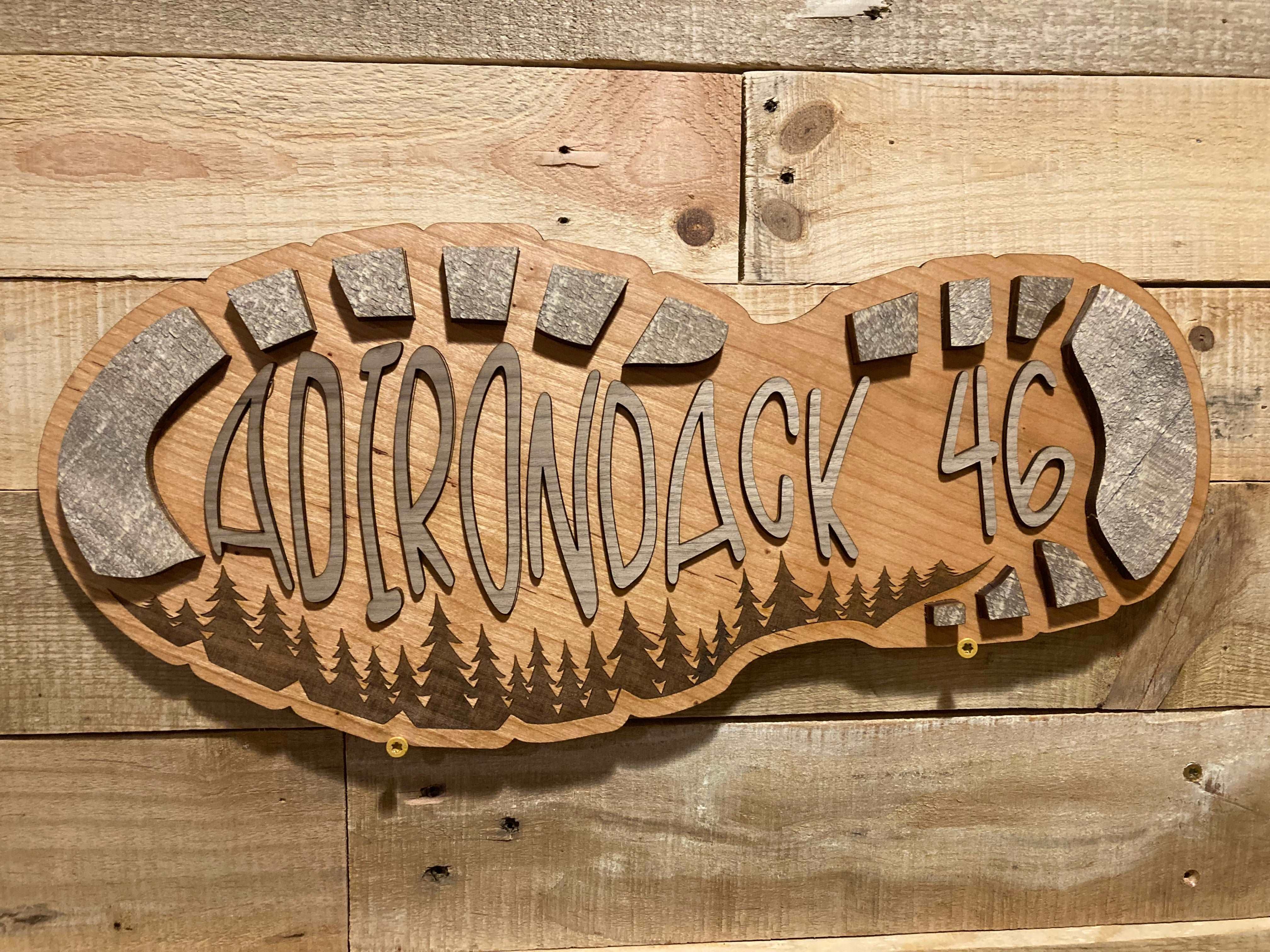Adirondack 46 Hiking Boot Wall Art - Premium Canvas Print for Outdoor Enthusiasts - Perfect for Cabin, Lodge & Hiking Themed Home Decor