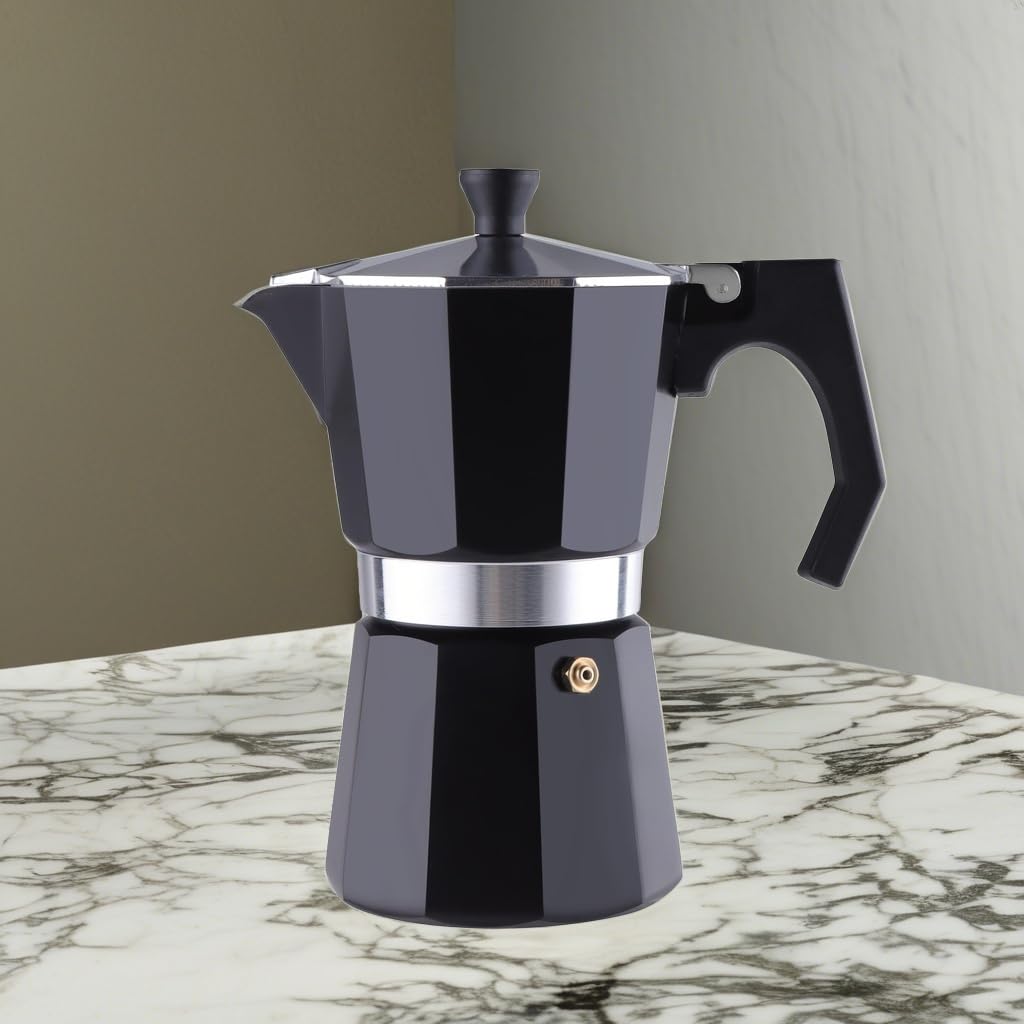 Wedrink 6-Cup Stovetop Espresso Maker - Aluminum Moka Pot for Cuban & Italian Coffee - Perfect for Home Brewing, Camping & Gifts