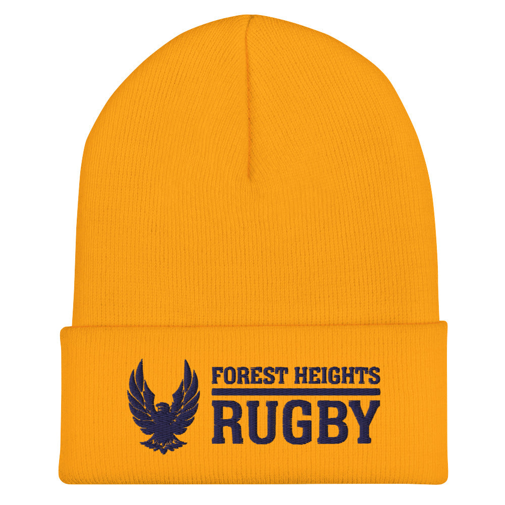 GHFH Rugby Cuffed Beanie Hat for Men & Women - Warm Winter Skull Cap with Foldable Brim - Perfect for Football, Rugby Games & Outdoor Activities