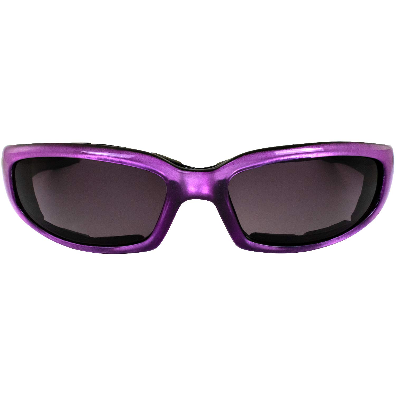 Birdz Eyewear Chill Women's Motorcycle Sunglasses - 2 Pairs with Padded Pink & Purple Frames & Super Dark Lenses - UV Protection for Riding, Driving, and Outdoor Adventures