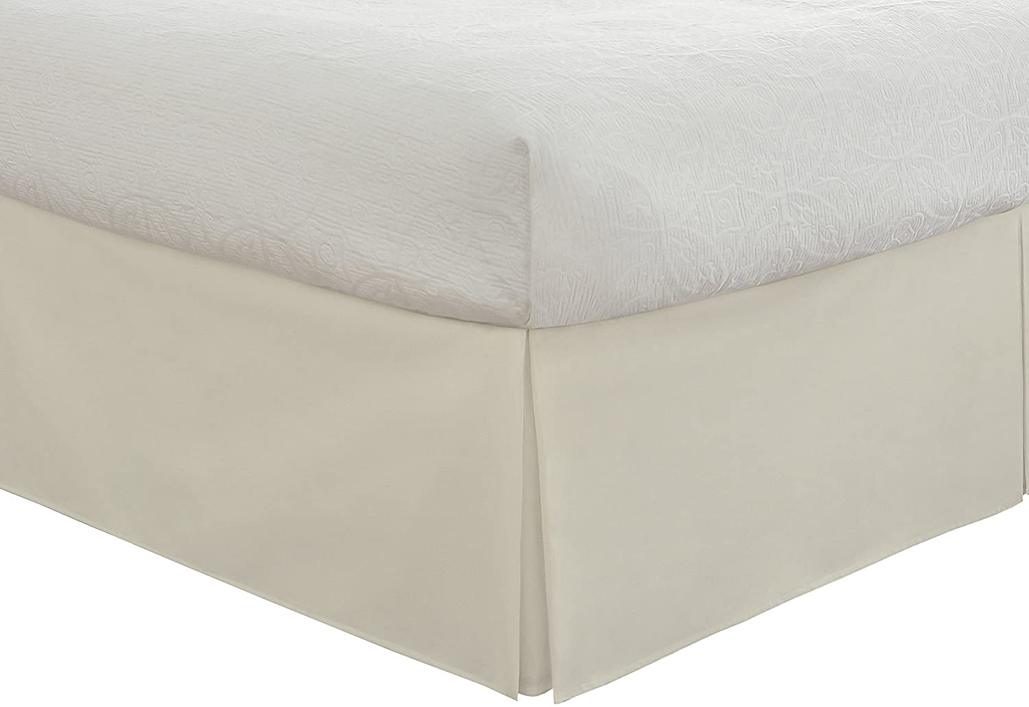 1000 Thread Count 100% Egyptian Cotton Oversized King Ivory 8-Piece Bed in a Bag Set - Includes 4pc Sheet Set, 3pc Comforter & 1pc Bed Skirt with 18