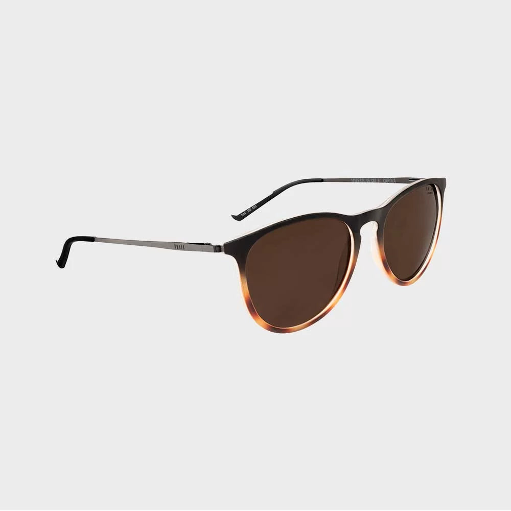 Carola Wave Lens - Black & Demi Marron Matte Polarized Sunglasses for Driving, Outdoor Sports & Fashion