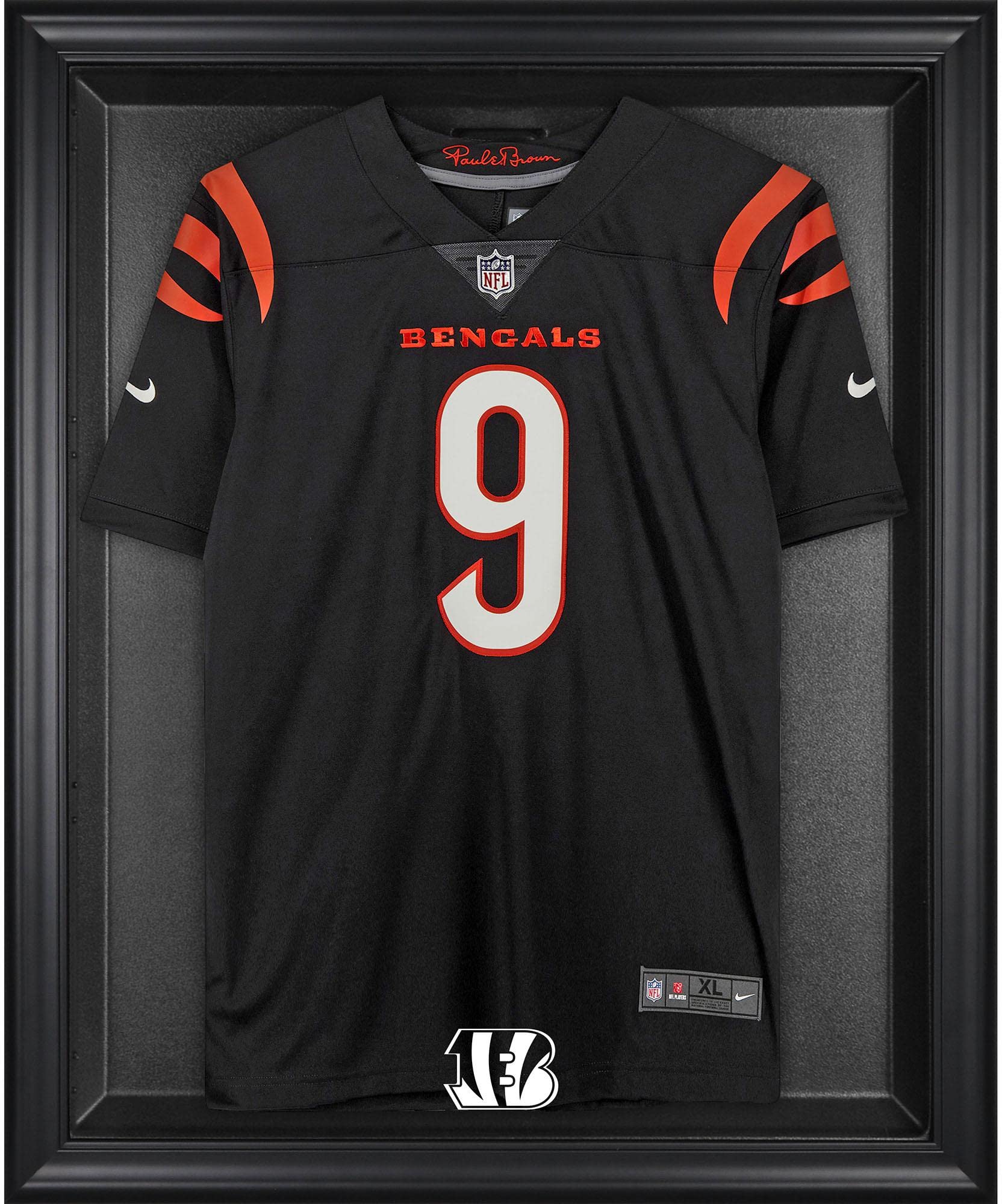 Cincinnati Bengals Football Jersey Display Case - Premium Frame for NFL Jersey Collection & Memorabilia - Perfect for Home, Office, or Man Cave Decor