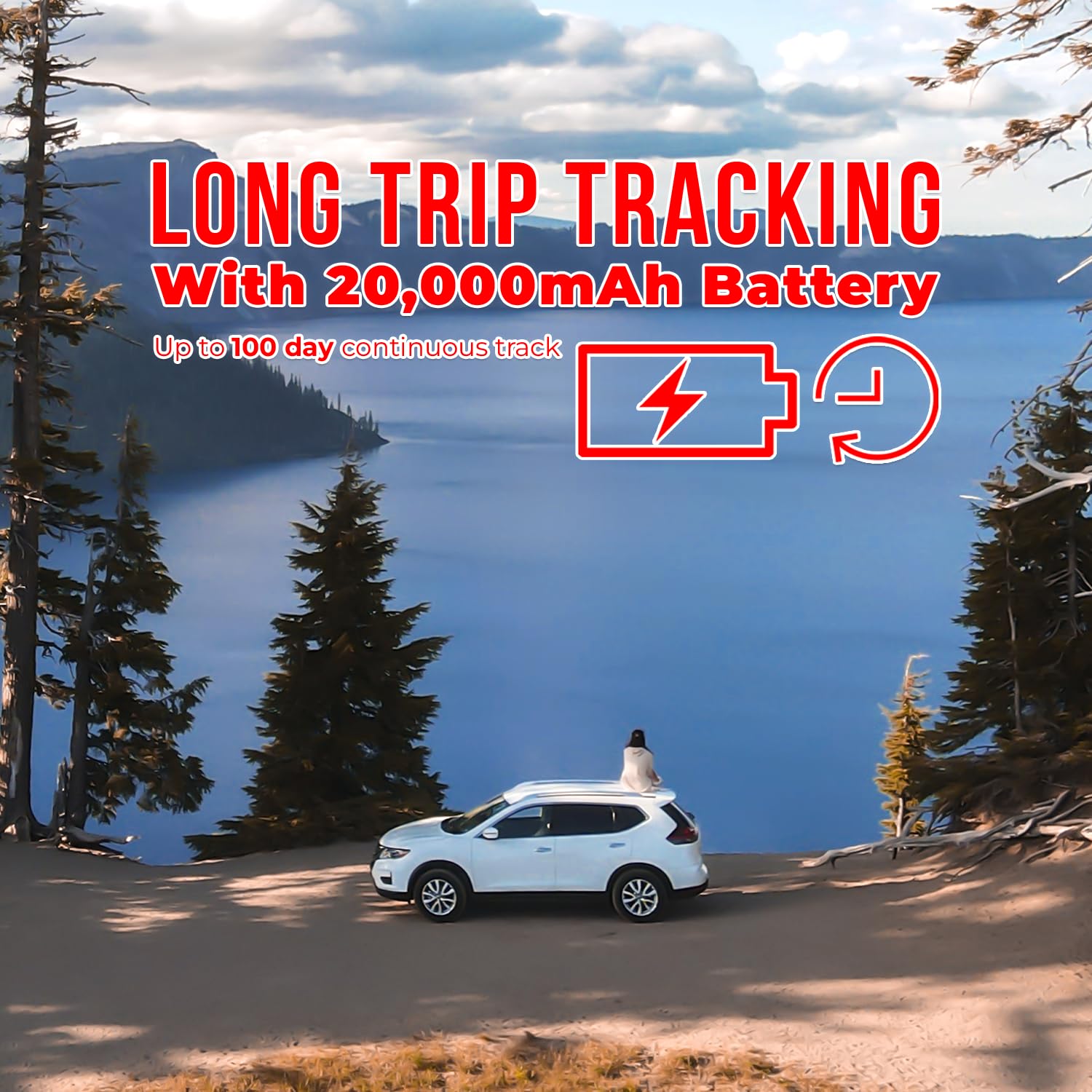 YoGPS Turbo Magnetic 4G GPS Tracker for Vehicles, Cars, Trucks - 20,000mAh Rechargeable Battery | Real-Time Tracking Device with SIM Card Included | Accurate Wireless Location Tracker (Monthly Subscription Required) | Perfect for Fleet Management, Personal Vehicle Security & Asset Tracking