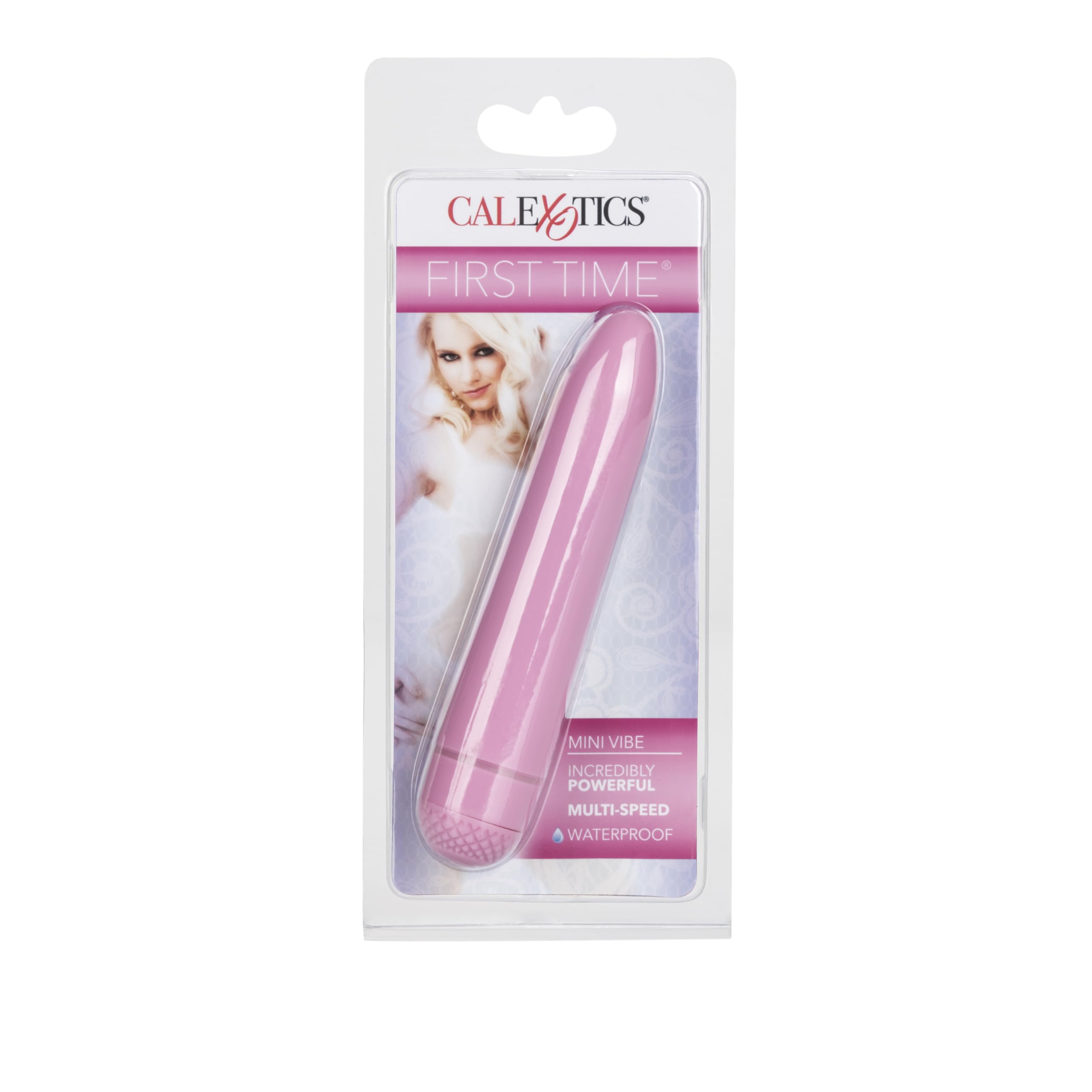 CalExotics First Time Mini Vibrator - Waterproof & Rechargeable Clitoral Stimulator for Women - Discreet & Quiet Personal Massager - Perfect for Solo Play & Couples Intimacy - Pink