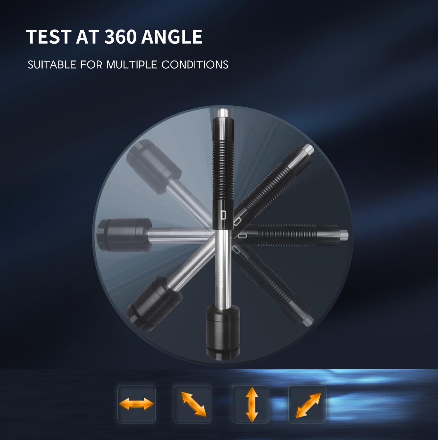 Portable Brinell Hardness Tester KH180 - Digital Conversion for All Hardness Scales (HL, HB, HRB, HRC, HRA, HV, HS) | Ideal for Metal Testing in Manufacturing, Construction & Quality Control